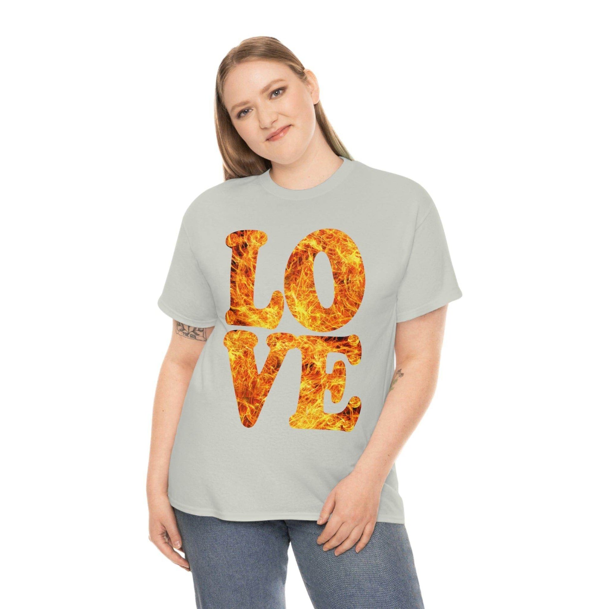 love fire big Tee - Giftsmojo