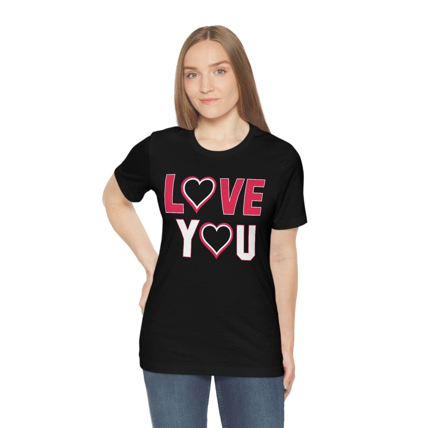 love you heart Tee - Giftsmojo