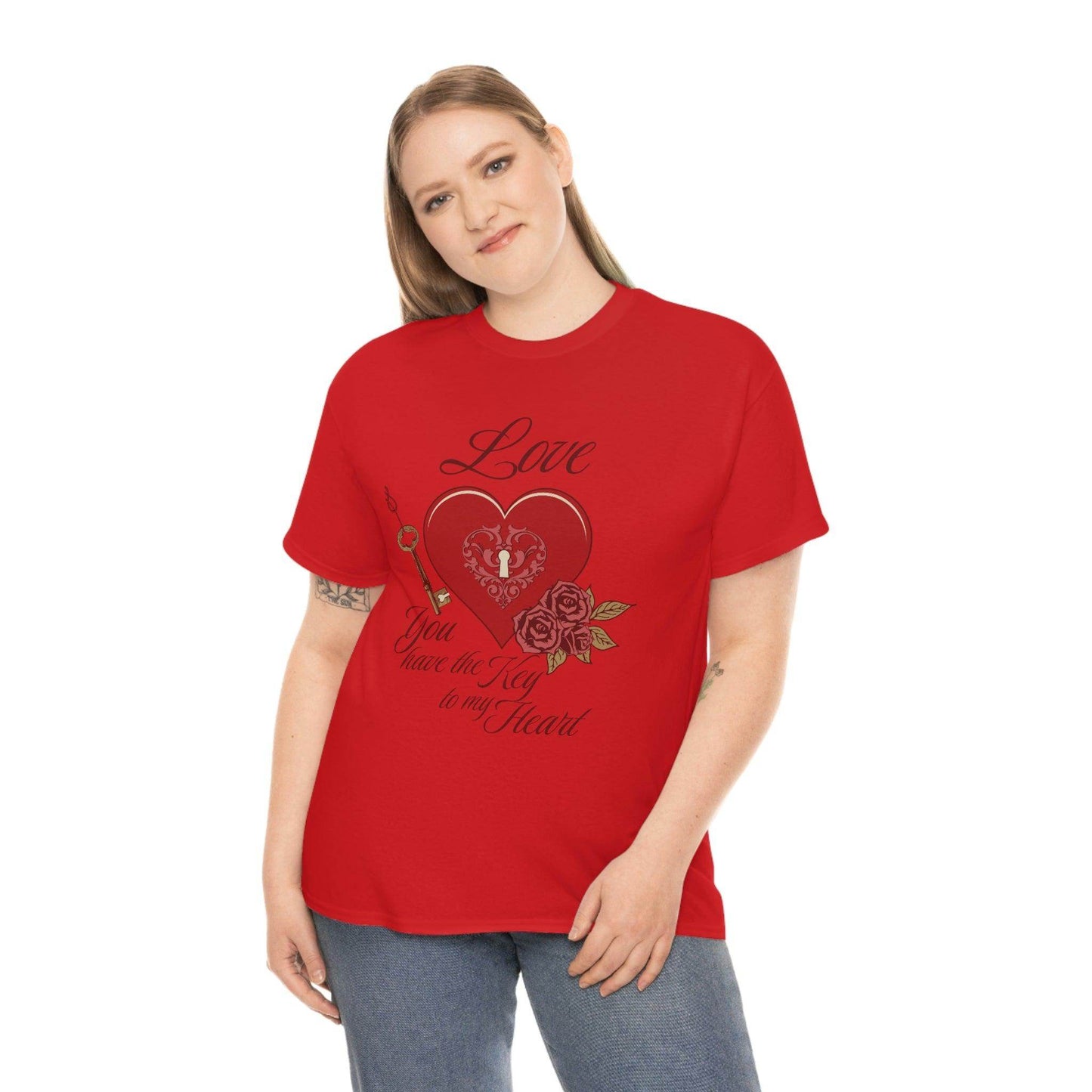 Love you have the keys to my heart Tee - Giftsmojo