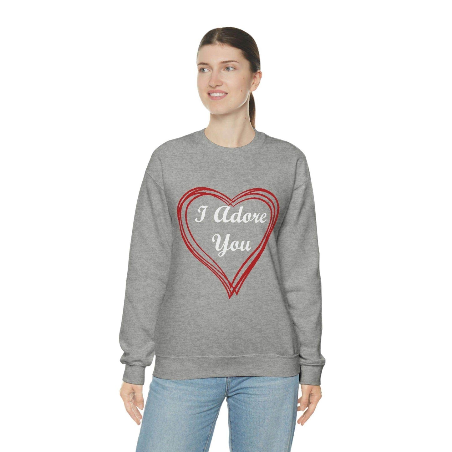 I Adore You Crewneck Sweatshirt - Giftsmojo