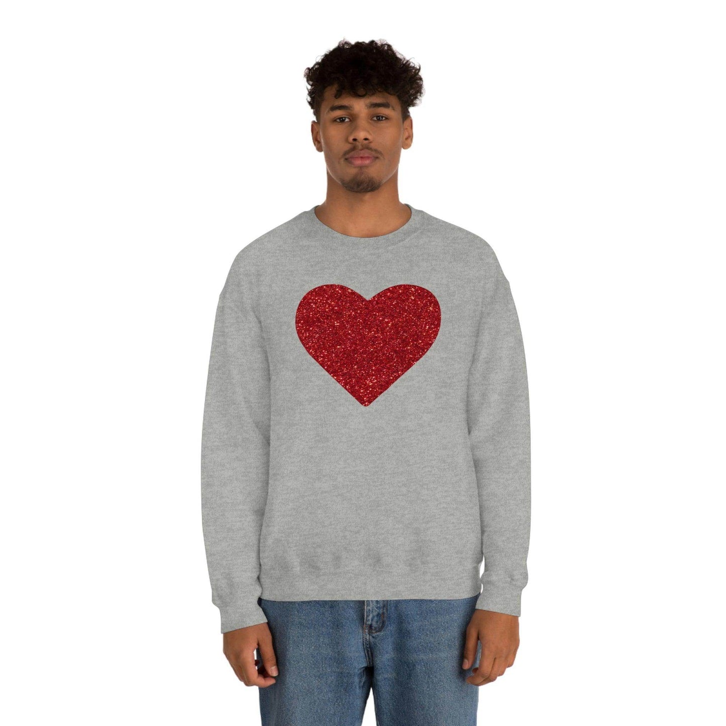 Heart Sweatshirt Love sweatshirt Love Shirt Cute Love Shirt with Heart Valentine sweatshirt - Matching Love shirt Girlfriend gift Boyfriend - Giftsmojo