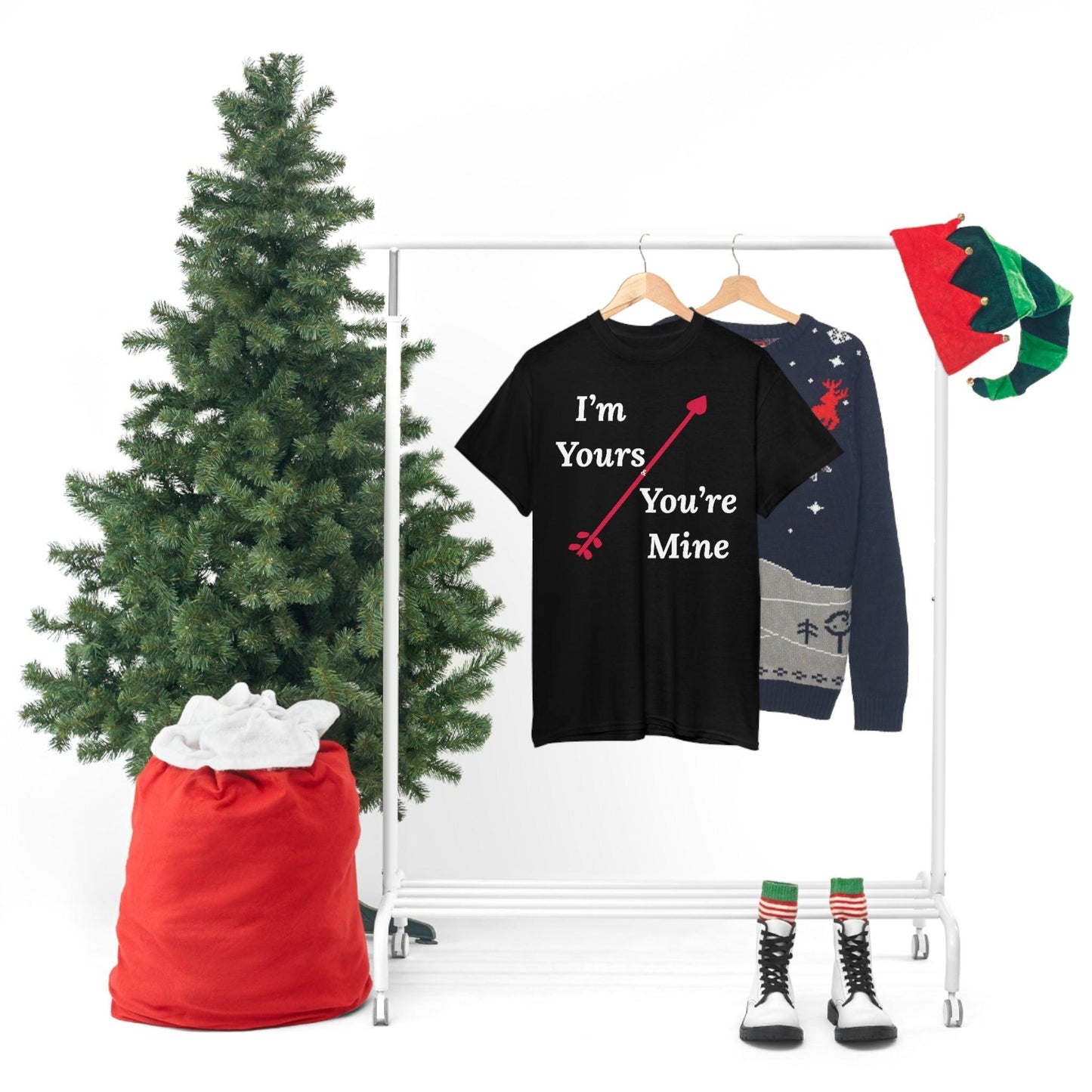I'm Yours and You're Mine Cotton Tee - Giftsmojo