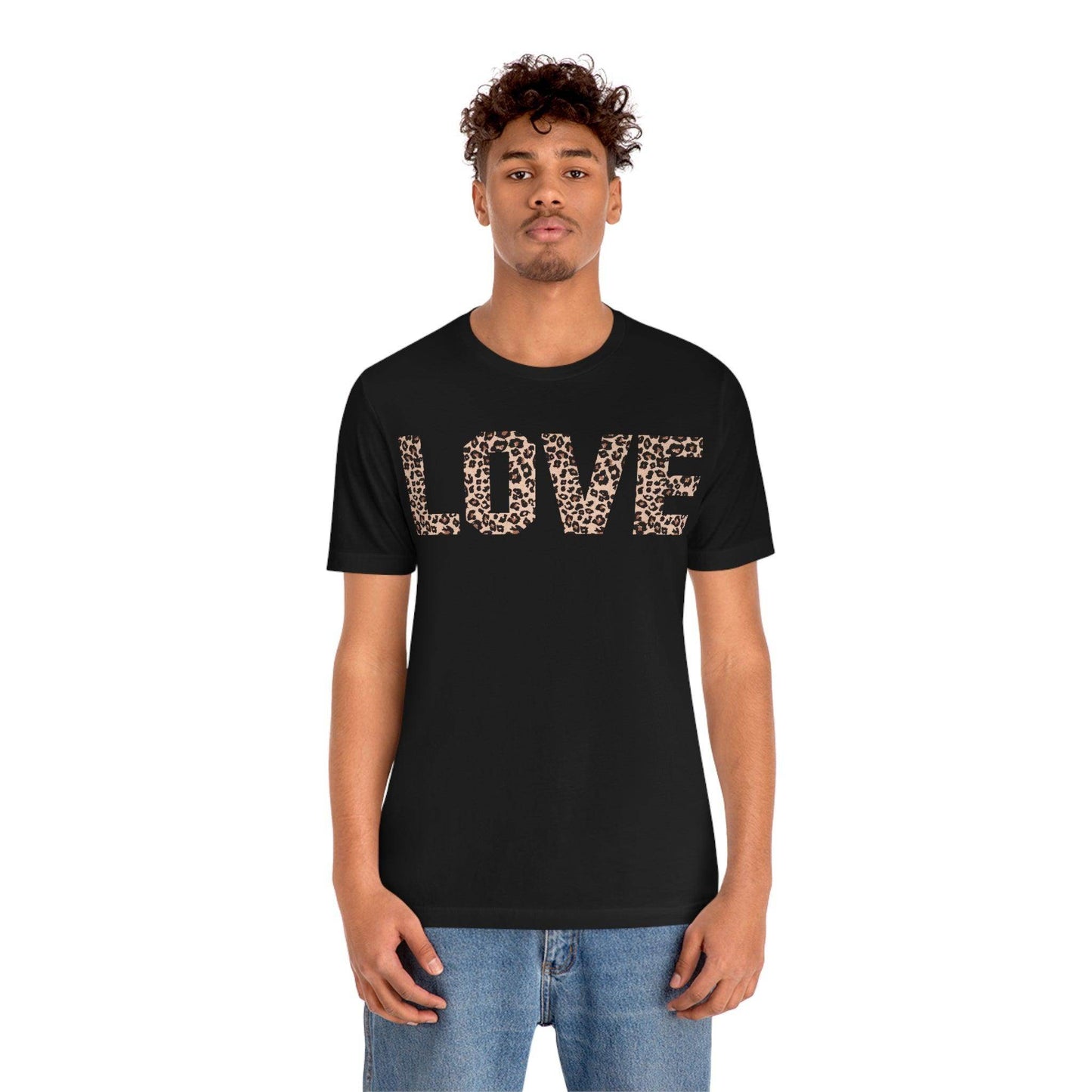 Leopard print love Tee - Giftsmojo