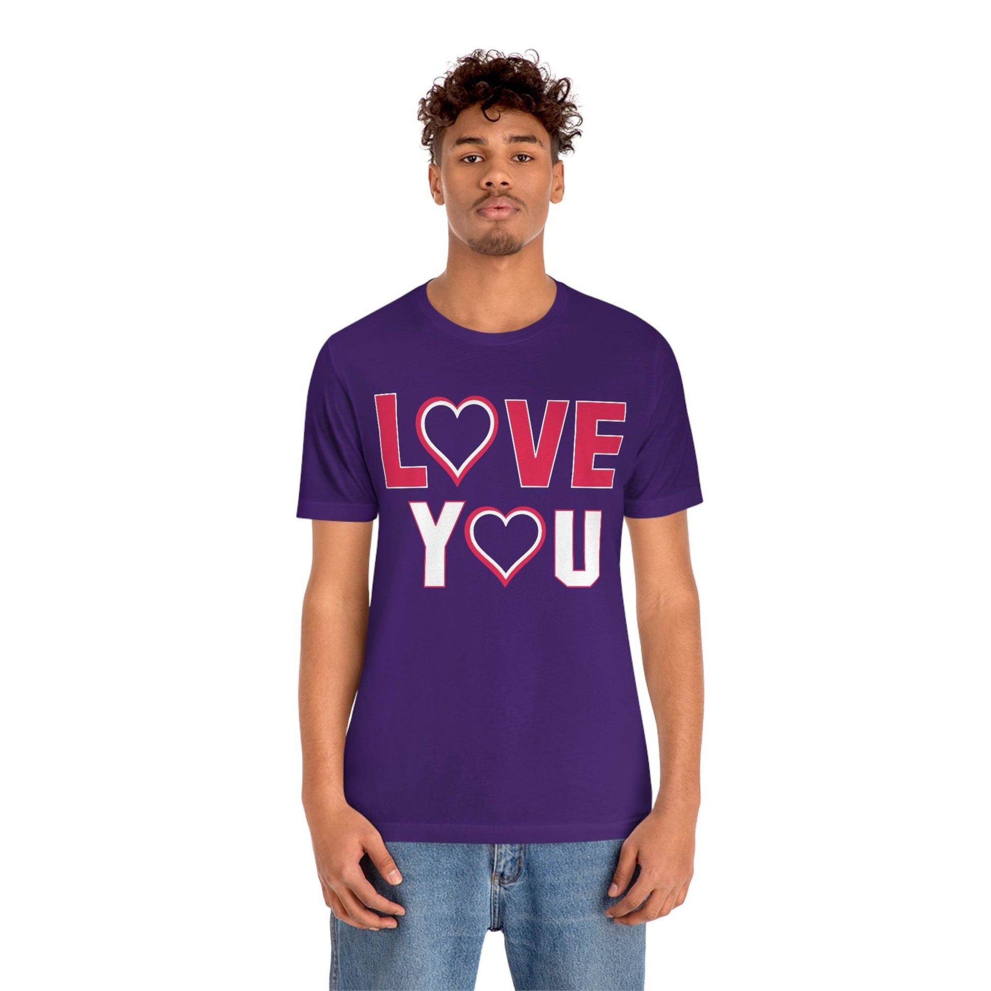 love you heart Tee - Giftsmojo