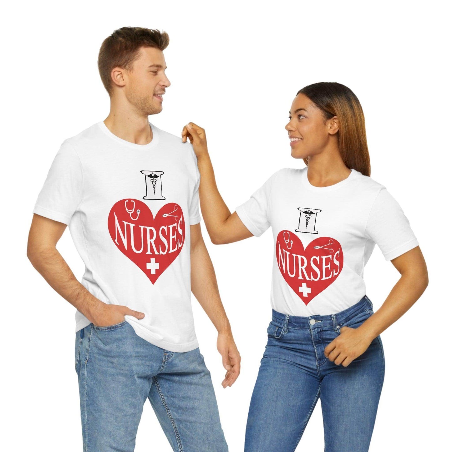I love Nurses Tee - Giftsmojo