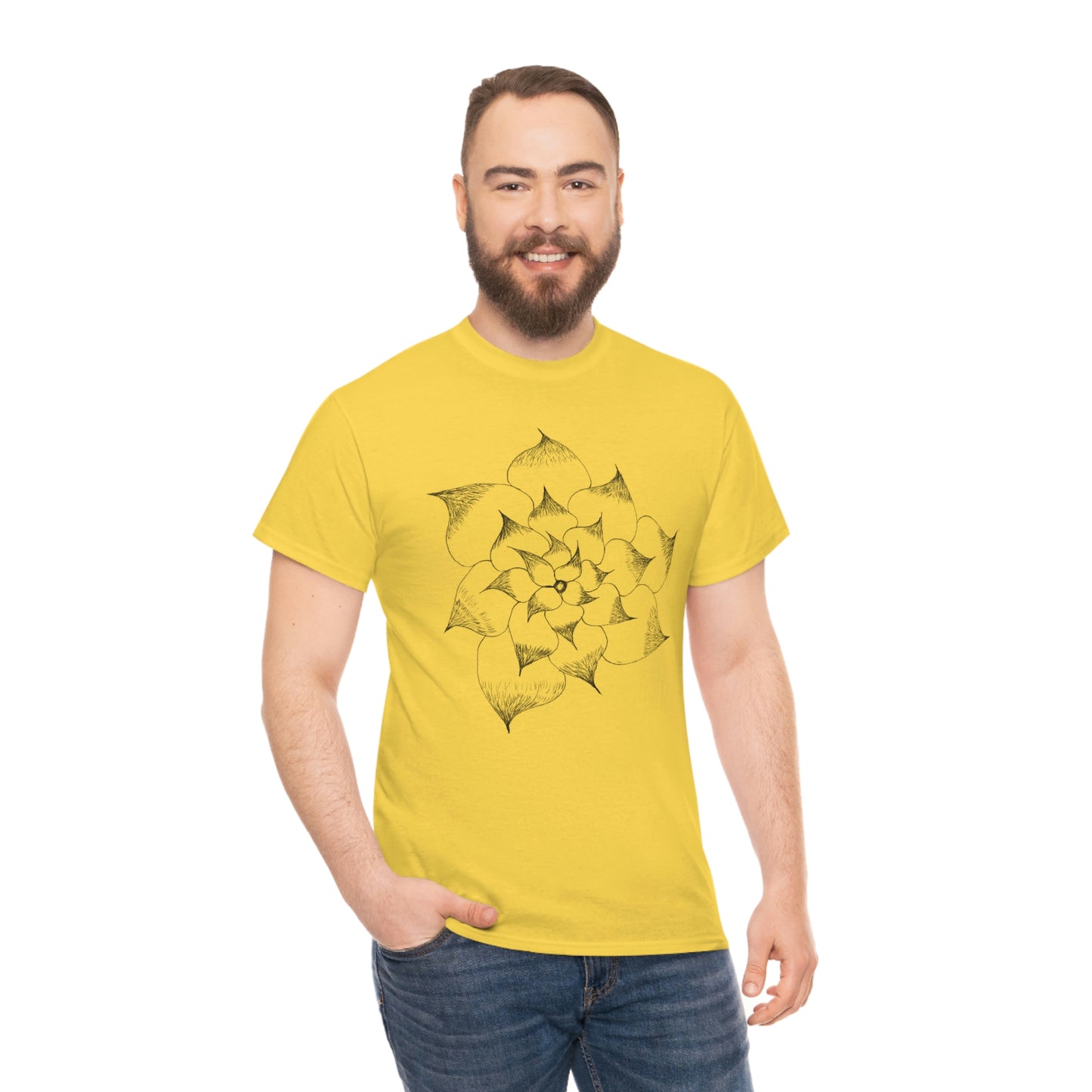 Flower Tee, custom designed tee, flower t-shirt, floral graphic tee
