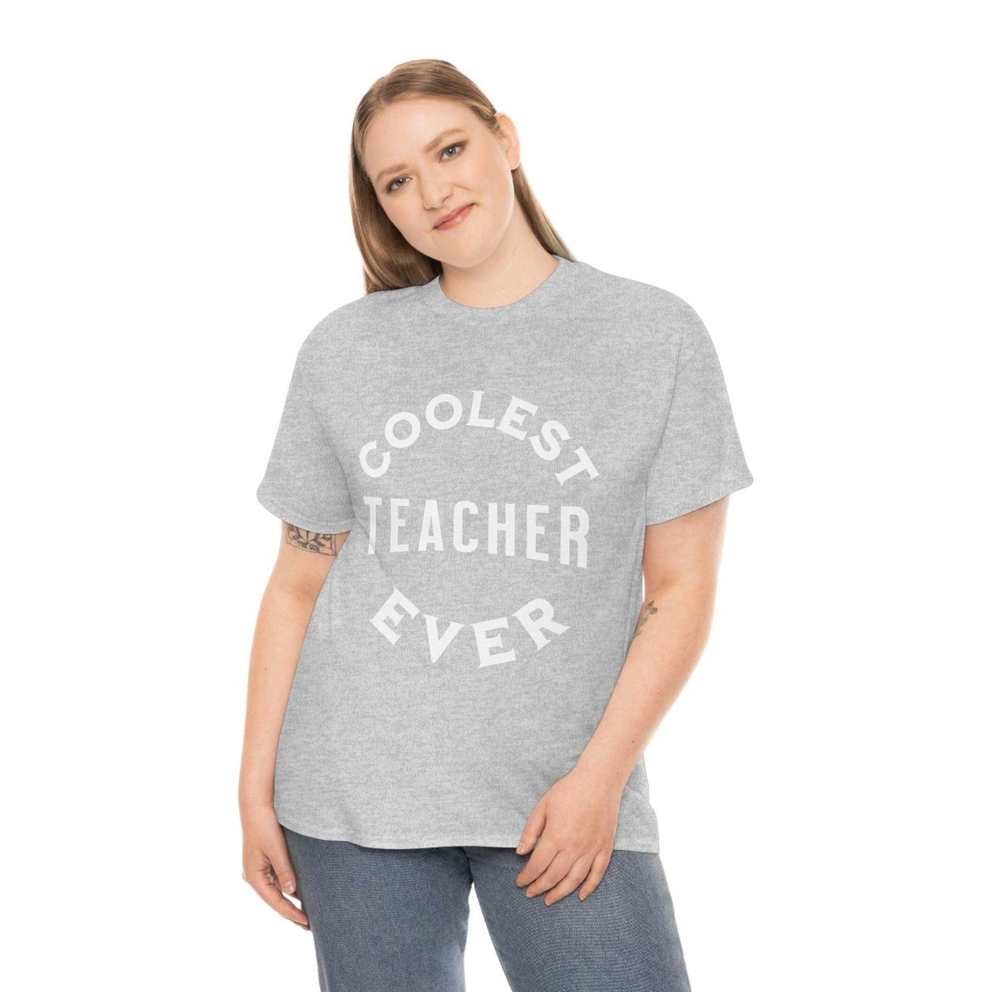 Coolest Teacher Ever Tee - cute teacher shirt - gift for teacher - Giftsmojo