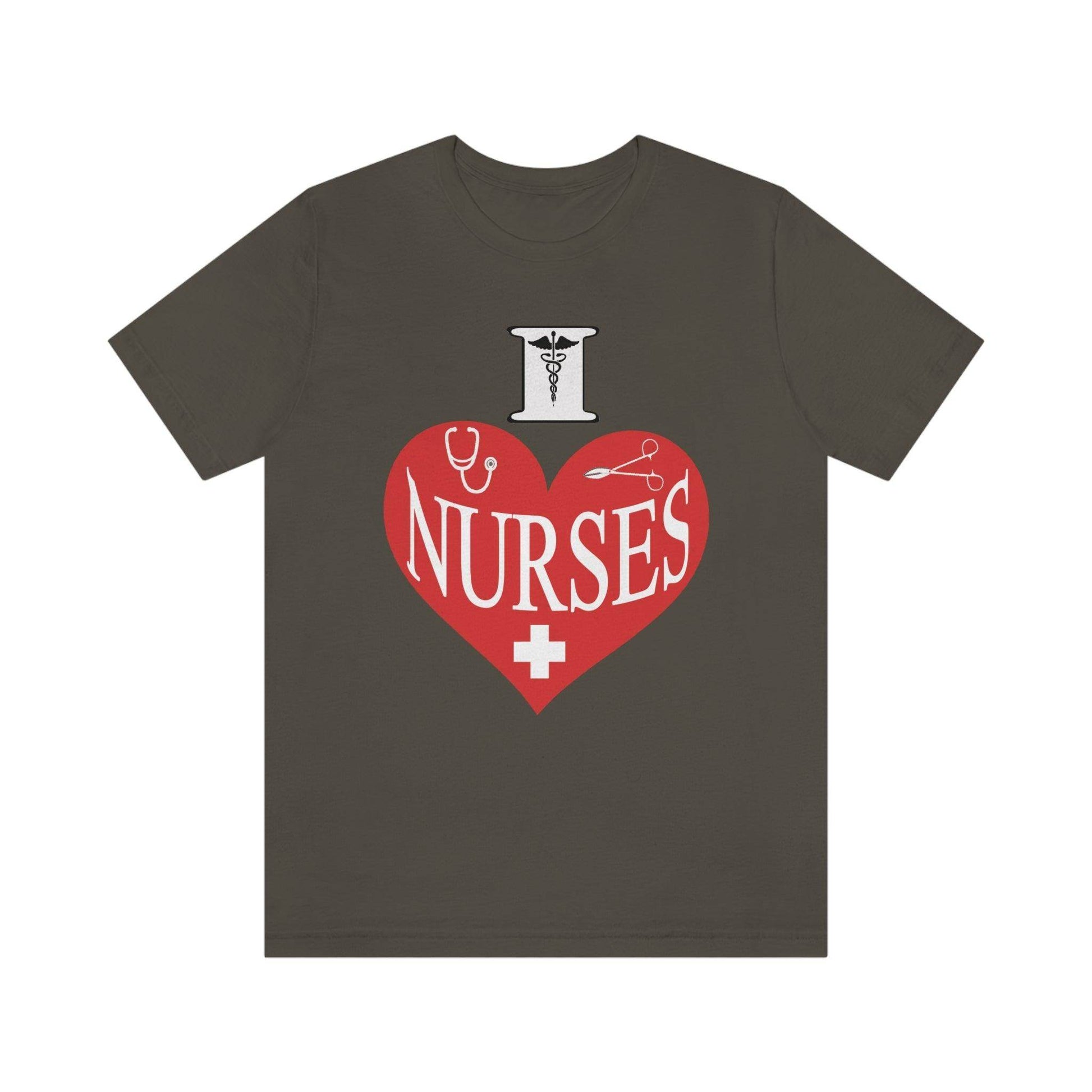 I love Nurses Tee - Giftsmojo