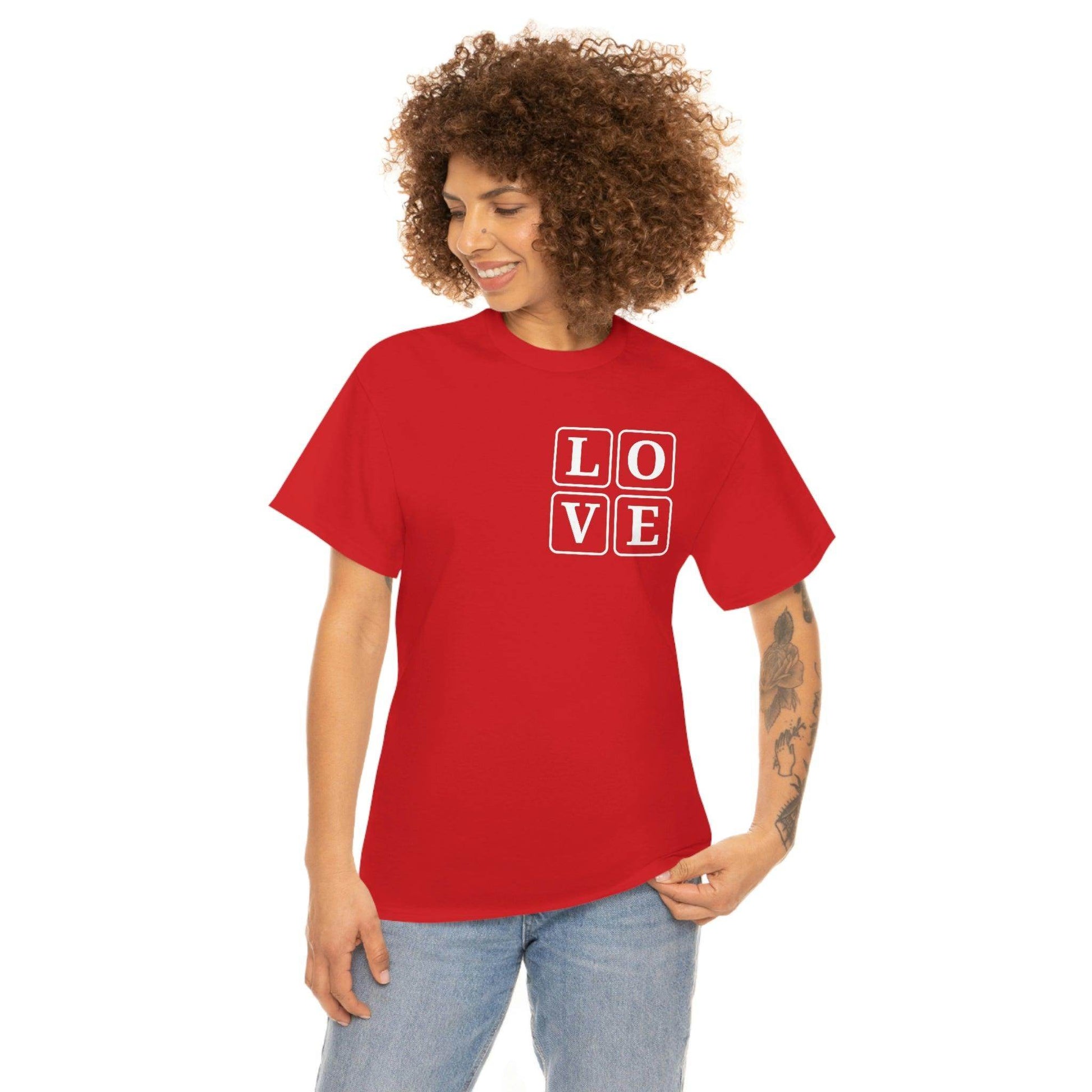 Love Square T-Shirt, - Giftsmojo
