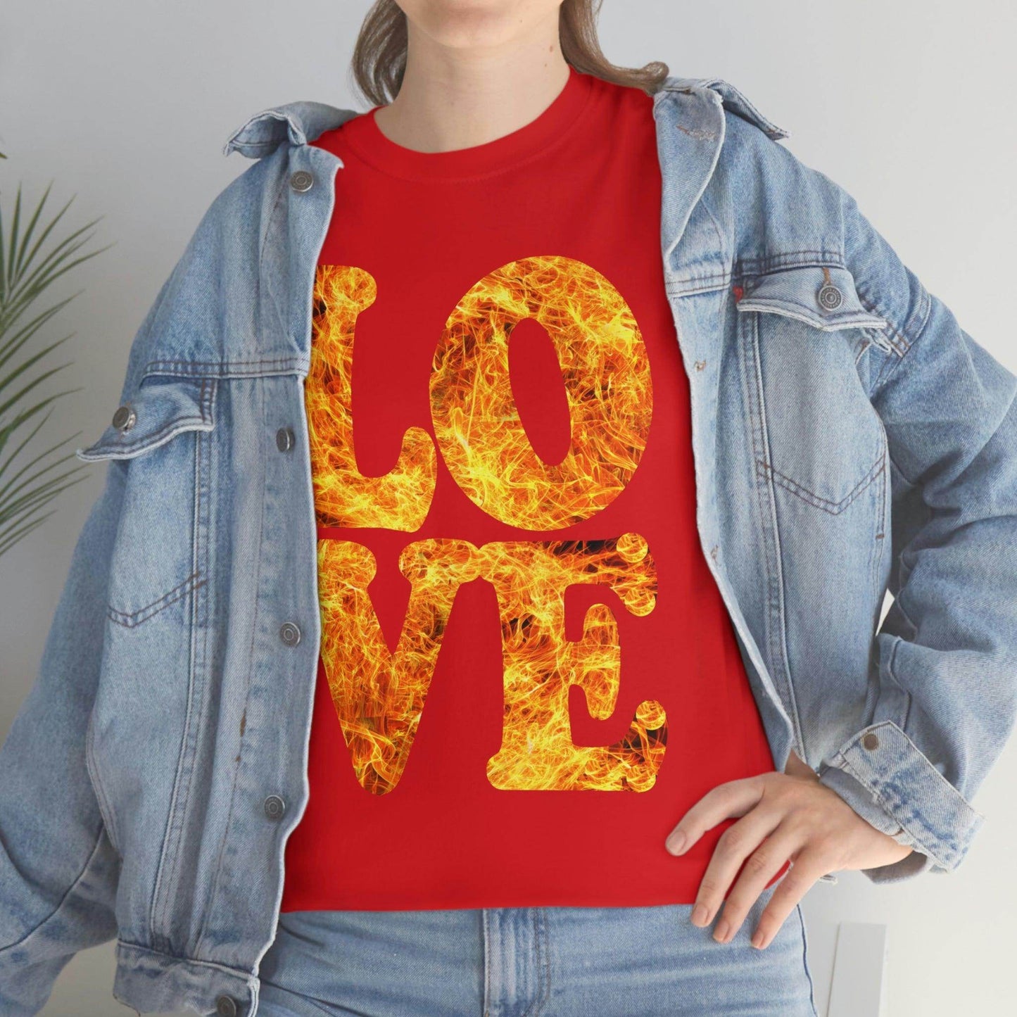 love fire big Tee - Giftsmojo