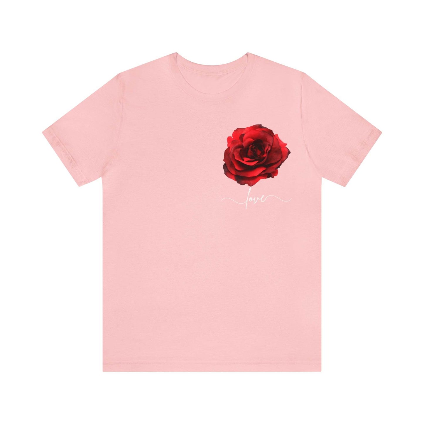 Love Rose Flower T-shirt for Women, Rose Graphic T-shirt, floral shirt, gift for her, love shirt - Giftsmojo