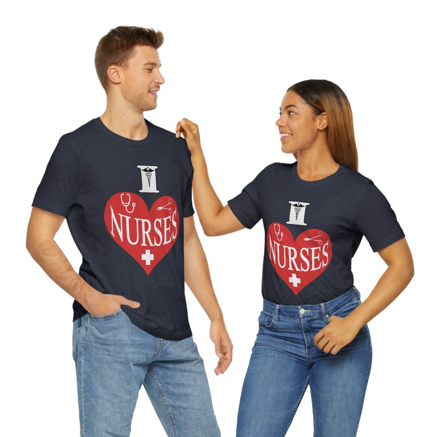 I love Nurses Tee - Giftsmojo