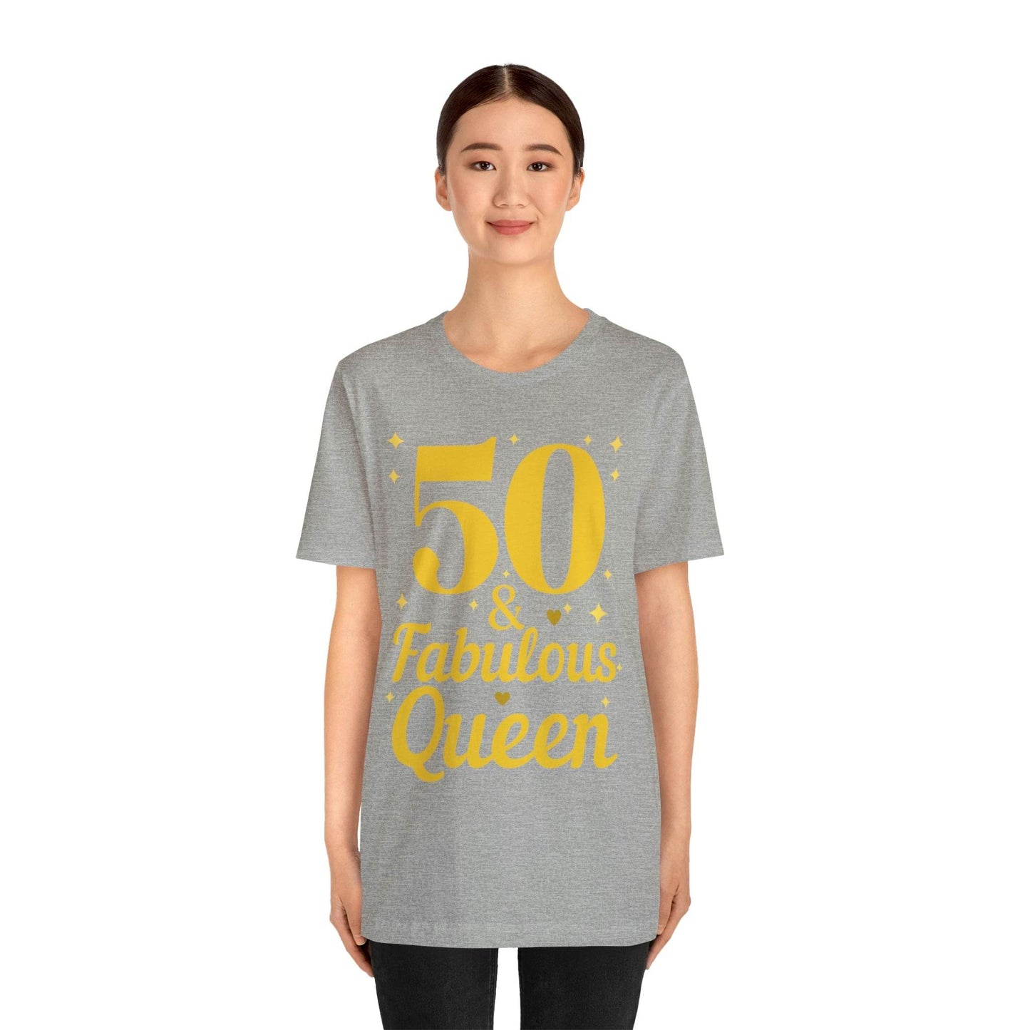 50 and Fabulous Queen shirt, Funny 50th birthday shirt - Giftsmojo