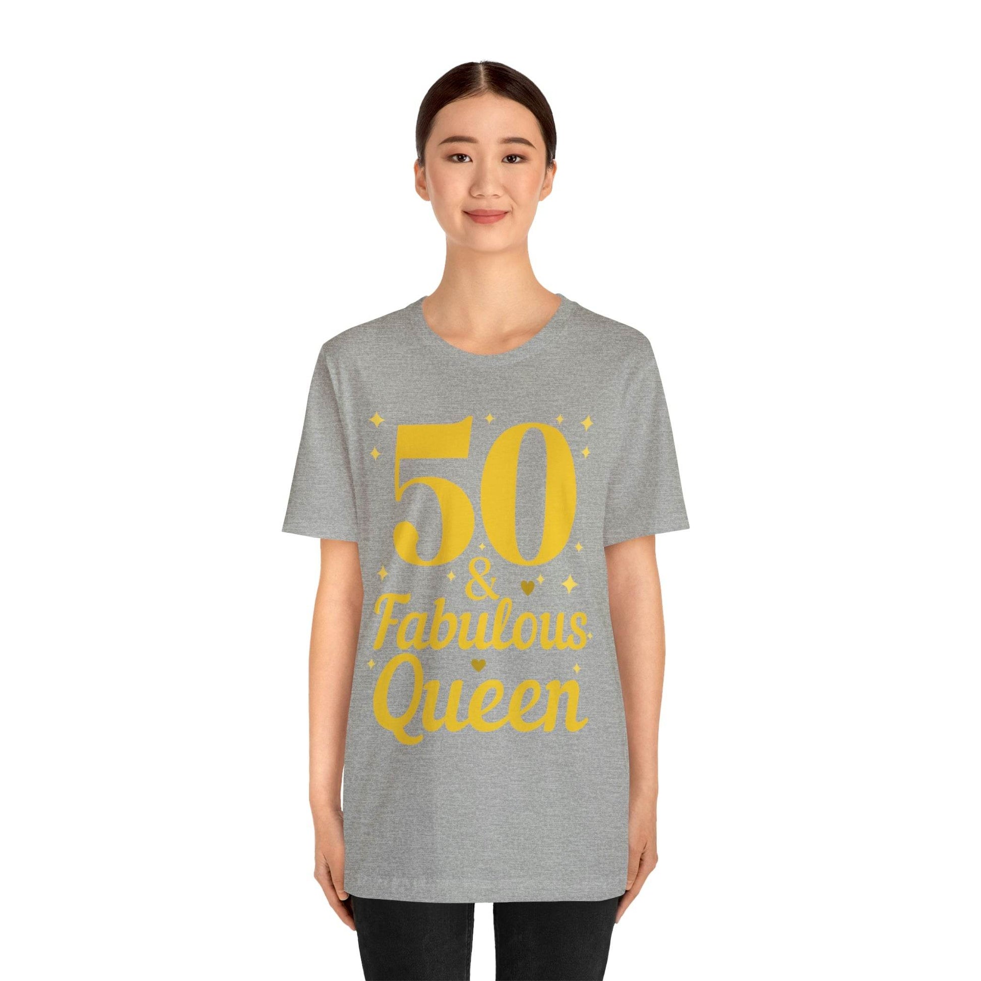 50 and Fabulous Queen shirt, Funny 50th birthday shirt - Giftsmojo