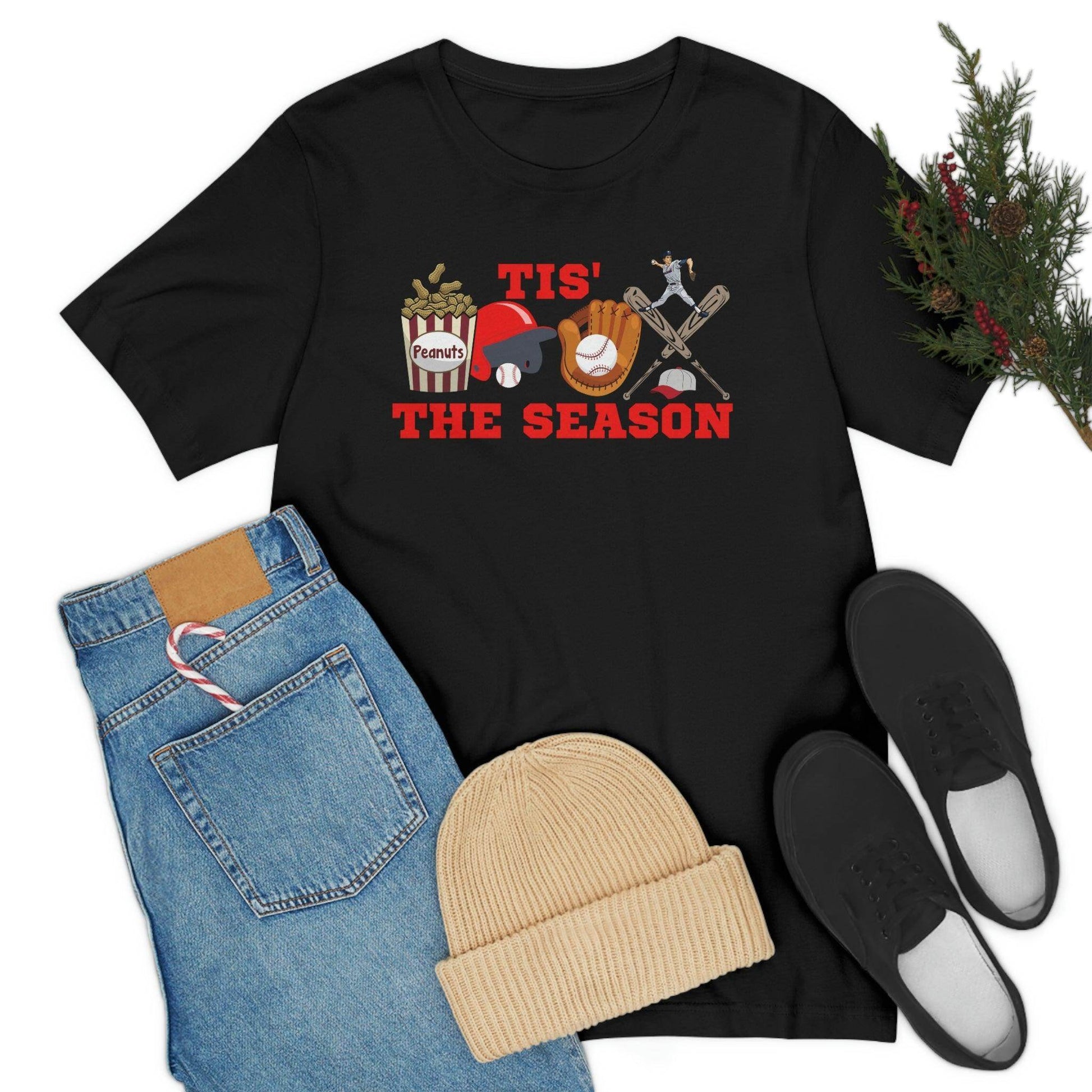 Tis the season Baseball shirt baseball tee baseball tshirt - sport shirt Baseball Mom shirt, Baseball Mama shirt, gift for him gameday shirt - Giftsmojo