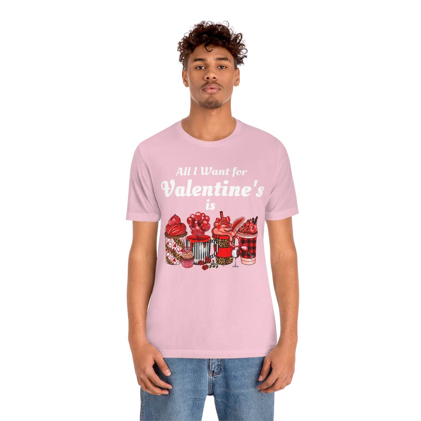 All I want for Valentines is Coffee Tee - Giftsmojo