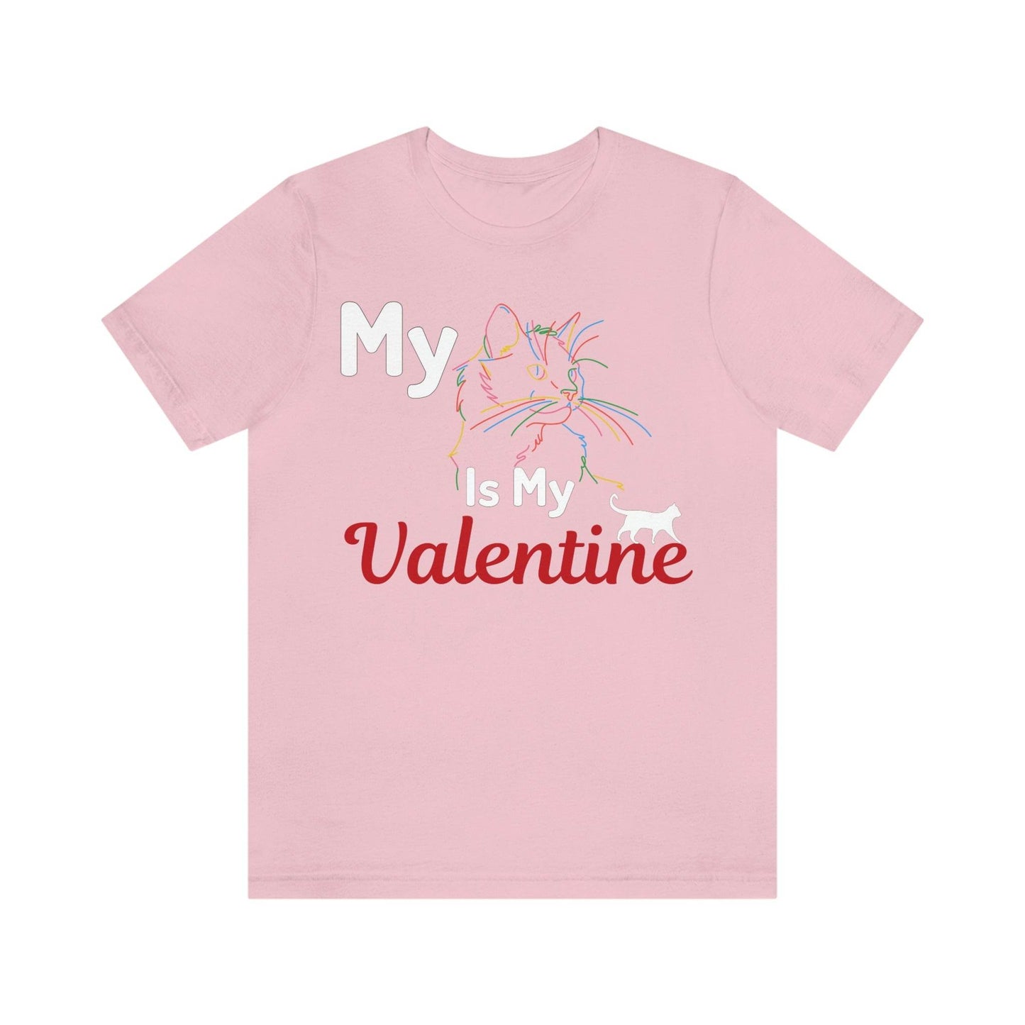 My Cat is My Valentine, Cute Pet lover Valentine shirt - Cute Cat lover shirt - Cat Mom shirt - Giftsmojo