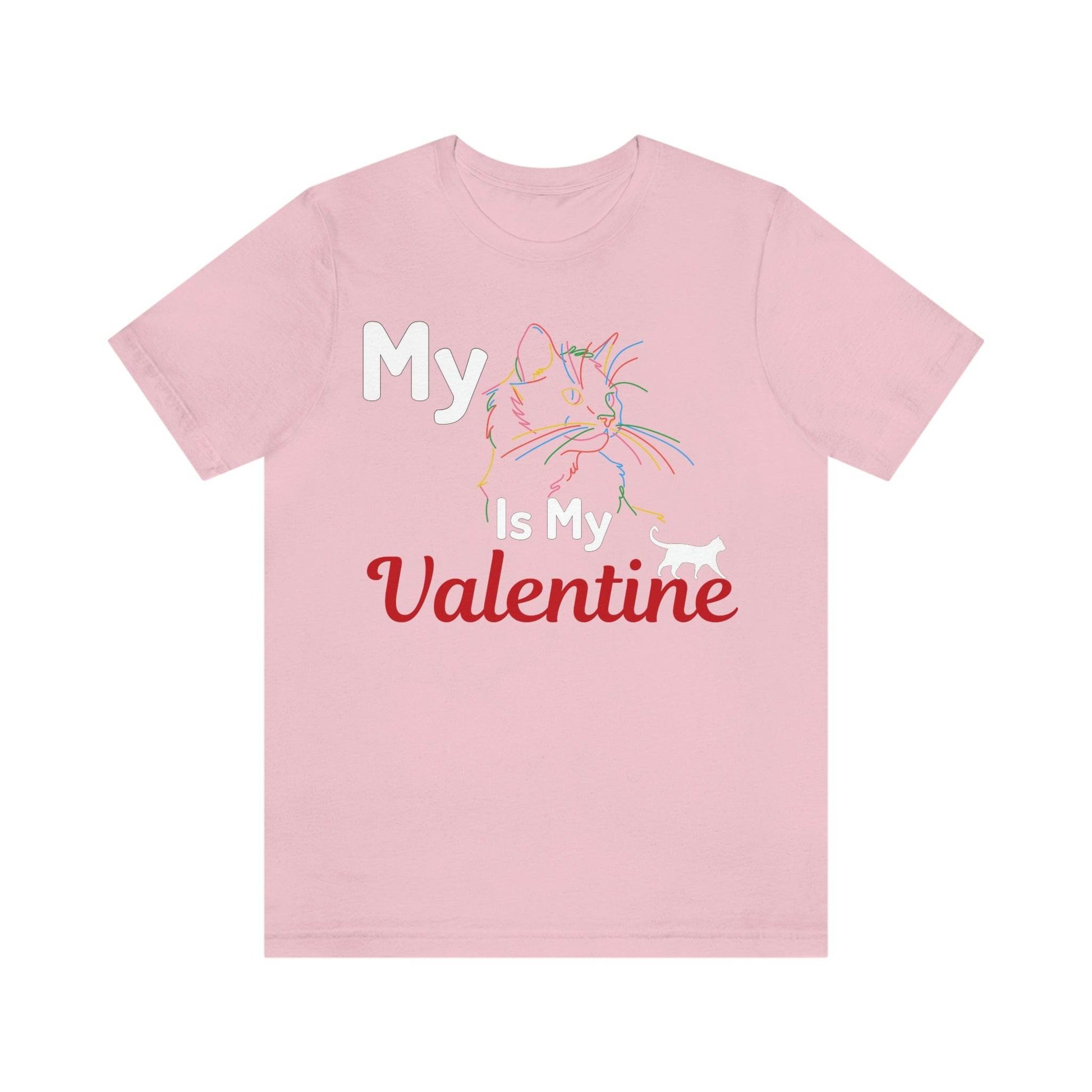 My Cat is My Valentine, Cute Pet lover Valentine shirt - Cute Cat lover shirt - Cat Mom shirt - Giftsmojo