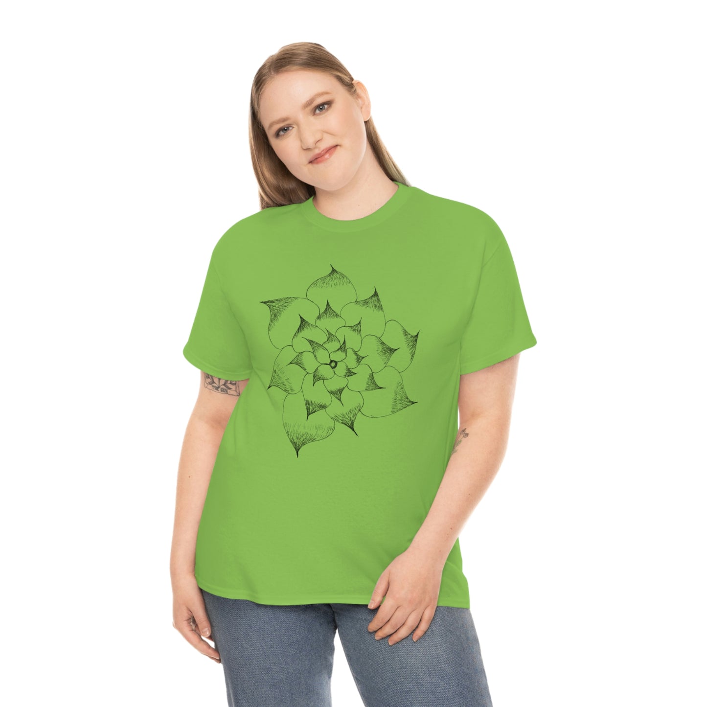 Flower Tee, custom designed tee, flower t-shirt, floral graphic tee