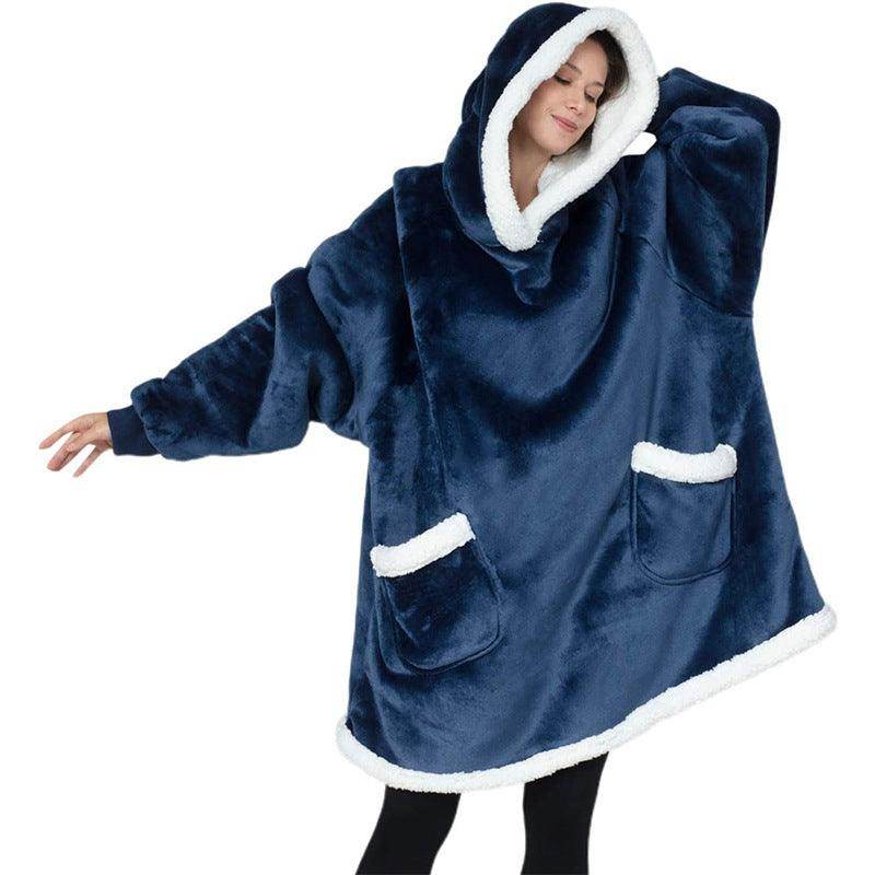 Winter TV Hoodie Blanket - Oversized Pullover With Pockets Clothes Women Men - Giftsmojo