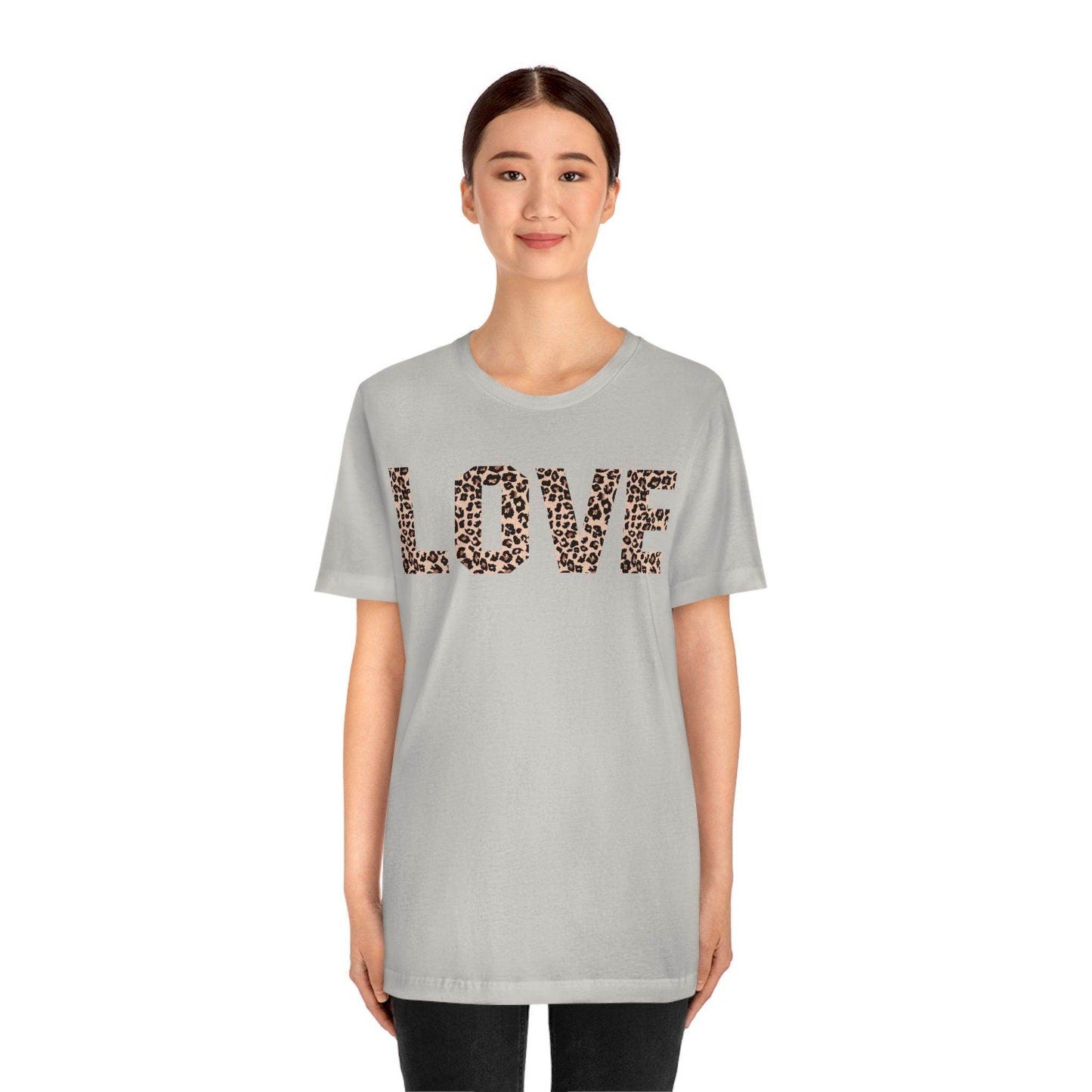 Leopard print love Tee - Giftsmojo