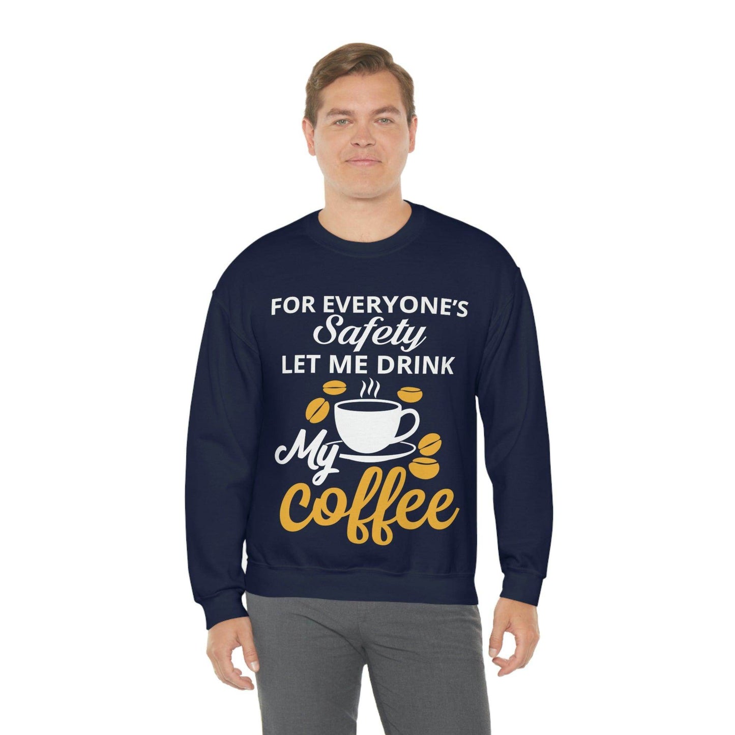 Coffee tee Unisex Heavy Blend™ Crewneck Sweatshirt - Giftsmojo