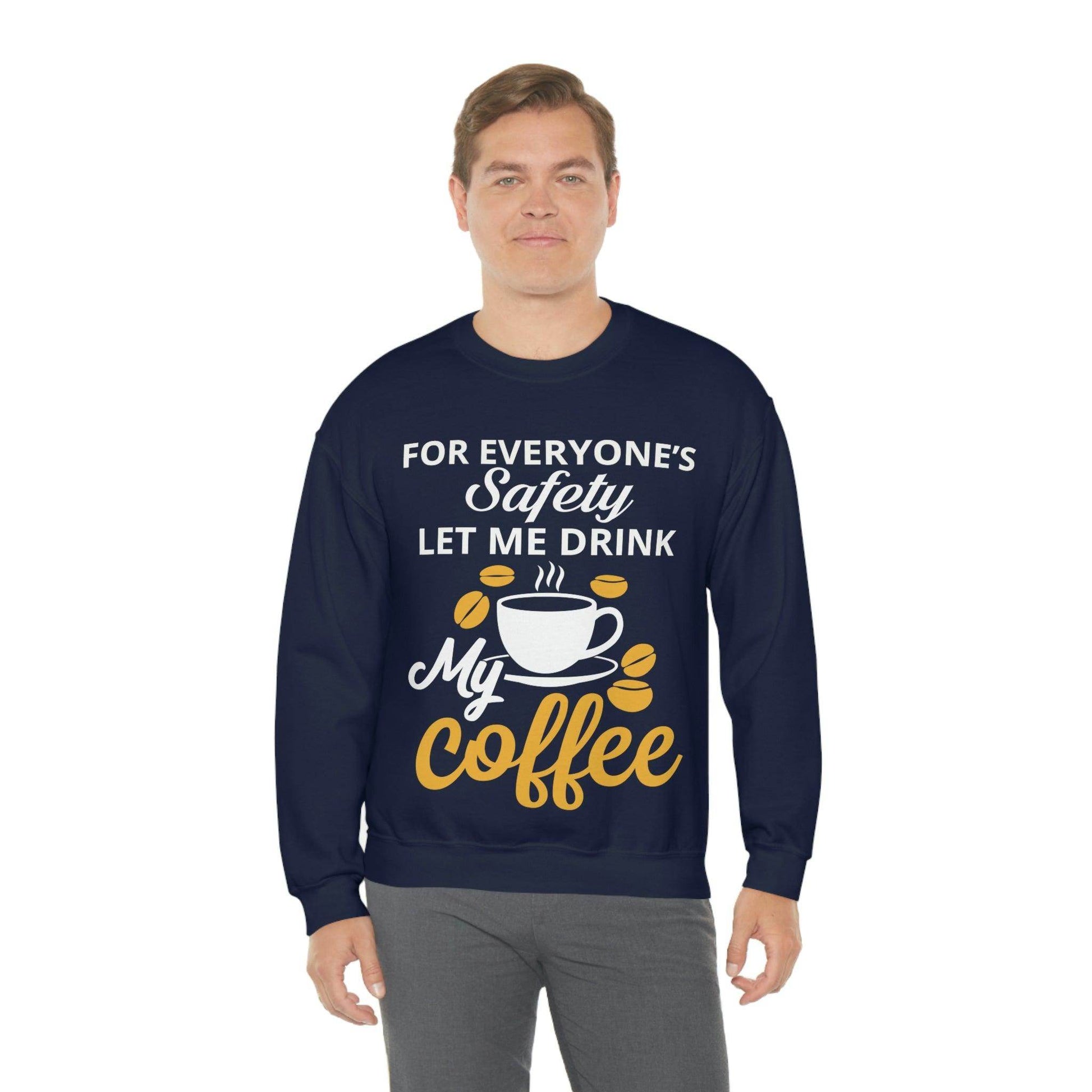 Coffee tee Unisex Heavy Blend™ Crewneck Sweatshirt - Giftsmojo