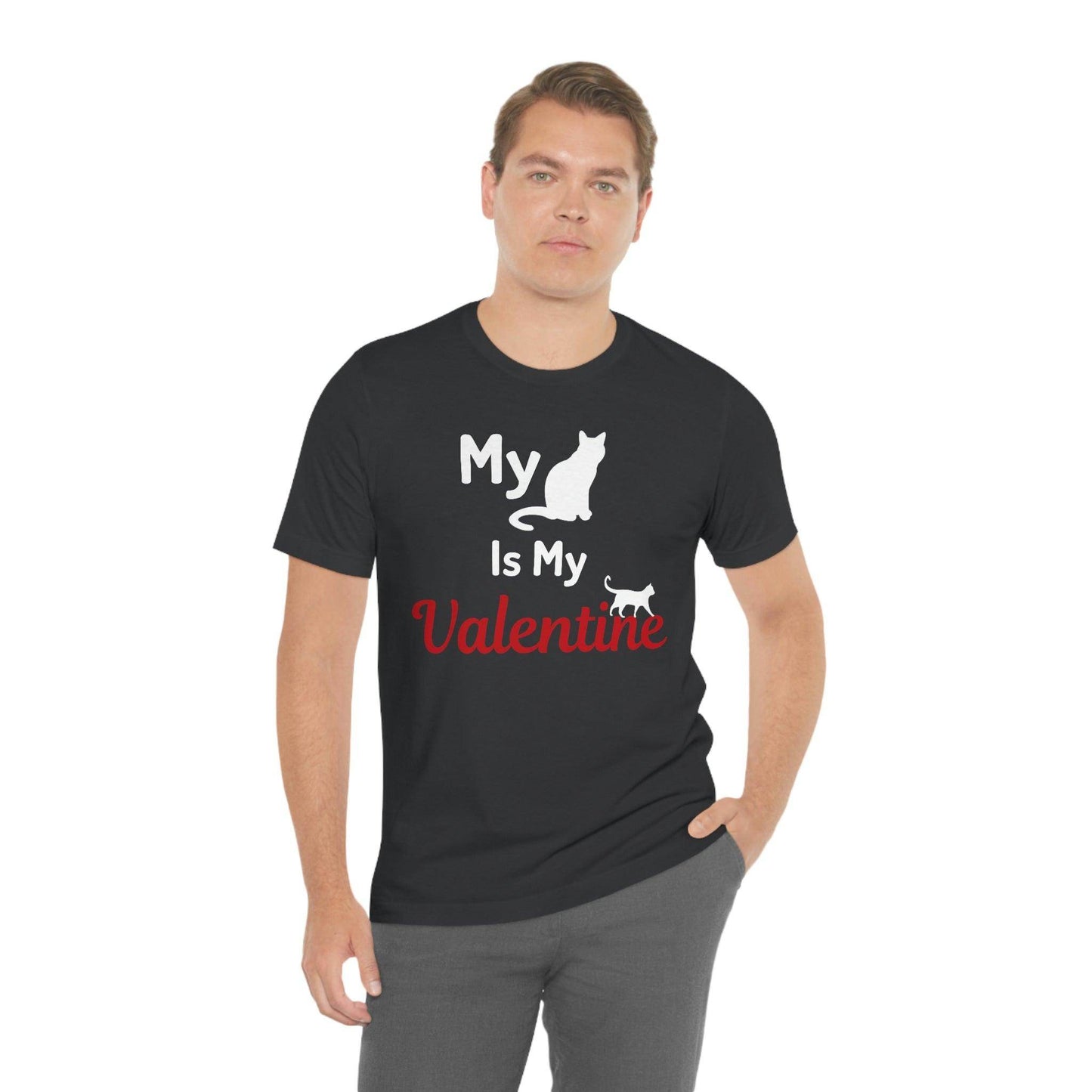 My Cat is My Valentine, Pet lover Valentine shirt - Cute cat lover shirt - gift for cat lovers - Giftsmojo