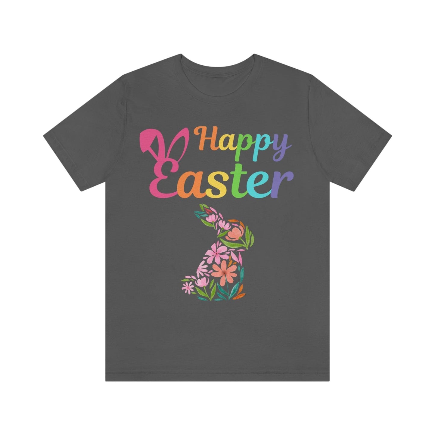 Happy Easter Bunny Shirt Easter Gift women Easter Shirt - Easter Day Shirt Cute Easter flower shirt - Giftsmojo