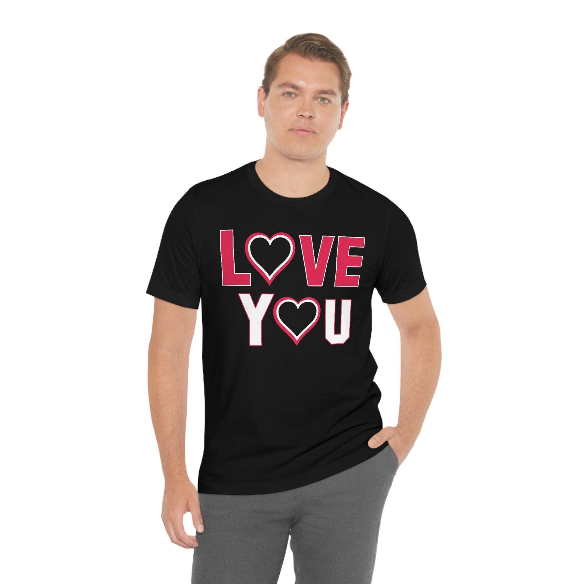 love you heart Tee - Giftsmojo
