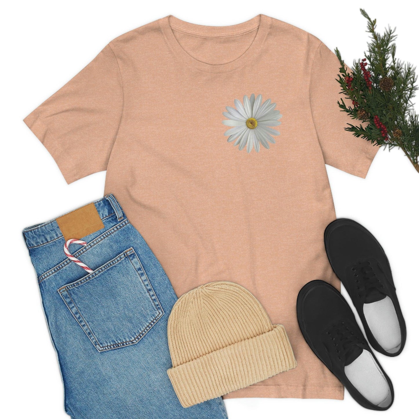 Daisy Shirt Floral Shirt Gift, Boho Shirt, Birth Month Flower, Gift For Mom, Daisy Women Shirt Flower Tee Summer Shirt, - Giftsmojo