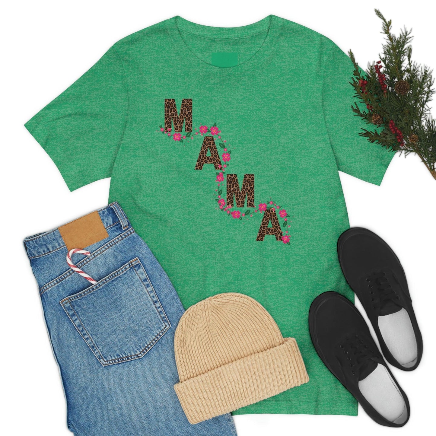 Leopard print Mama shirt Flower mama shirt - Leopard Mama Shirt mothers day shirt new mom shirt - Giftsmojo