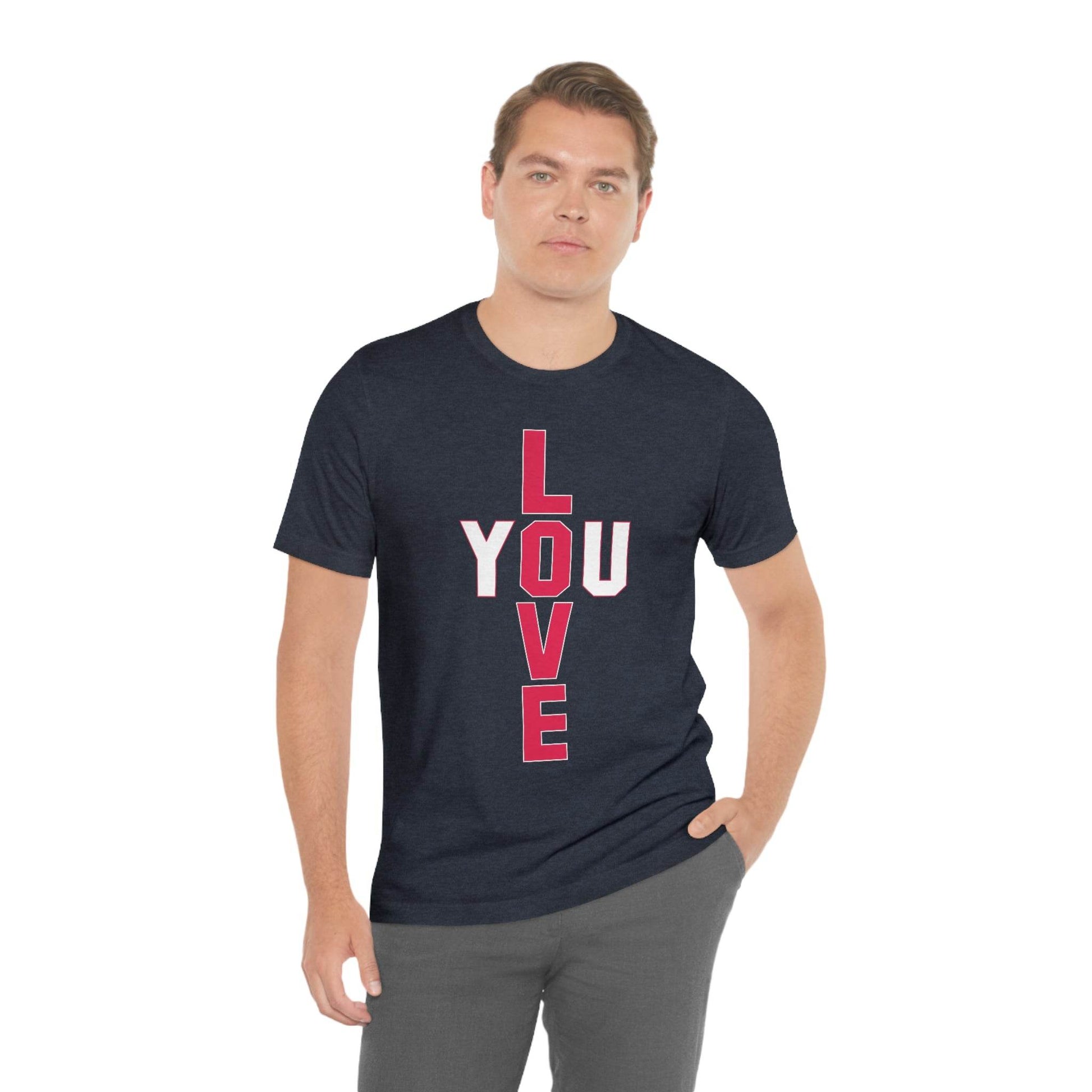 T-shape Love you Tee - Giftsmojo