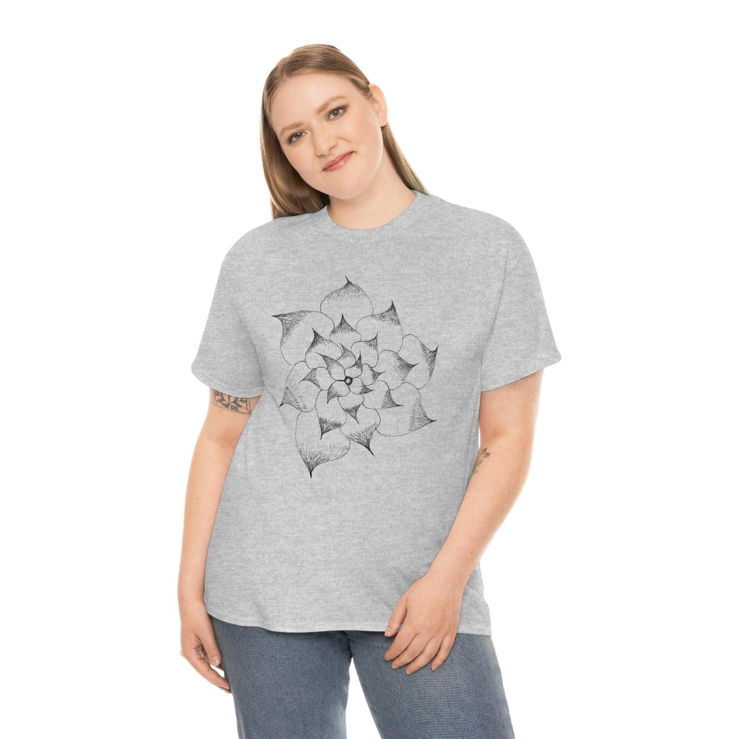 Flower Tee, custom designed tee, flower t-shirt, floral graphic tee - Giftsmojo