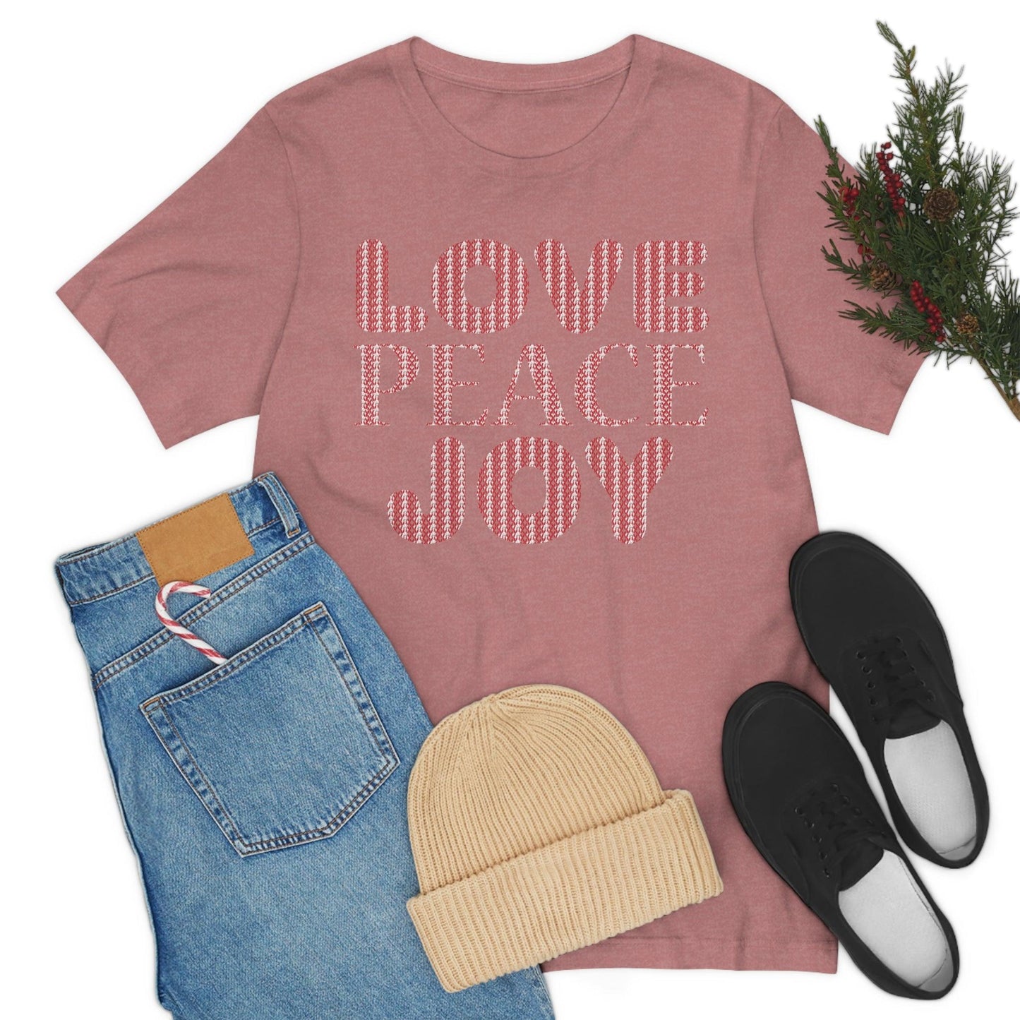 love peace joy Tee - Giftsmojo
