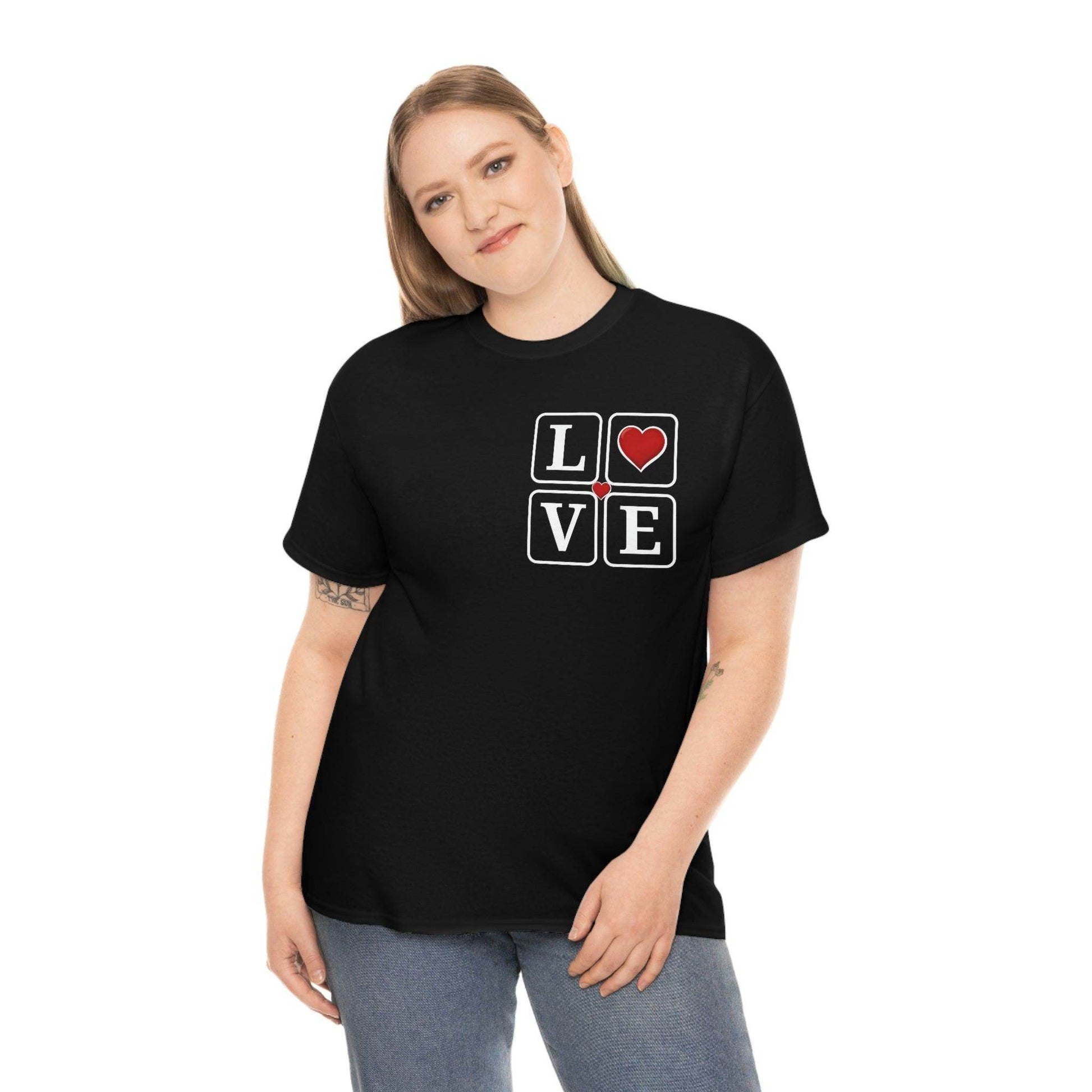 Love square Hearts T-shirt - Giftsmojo