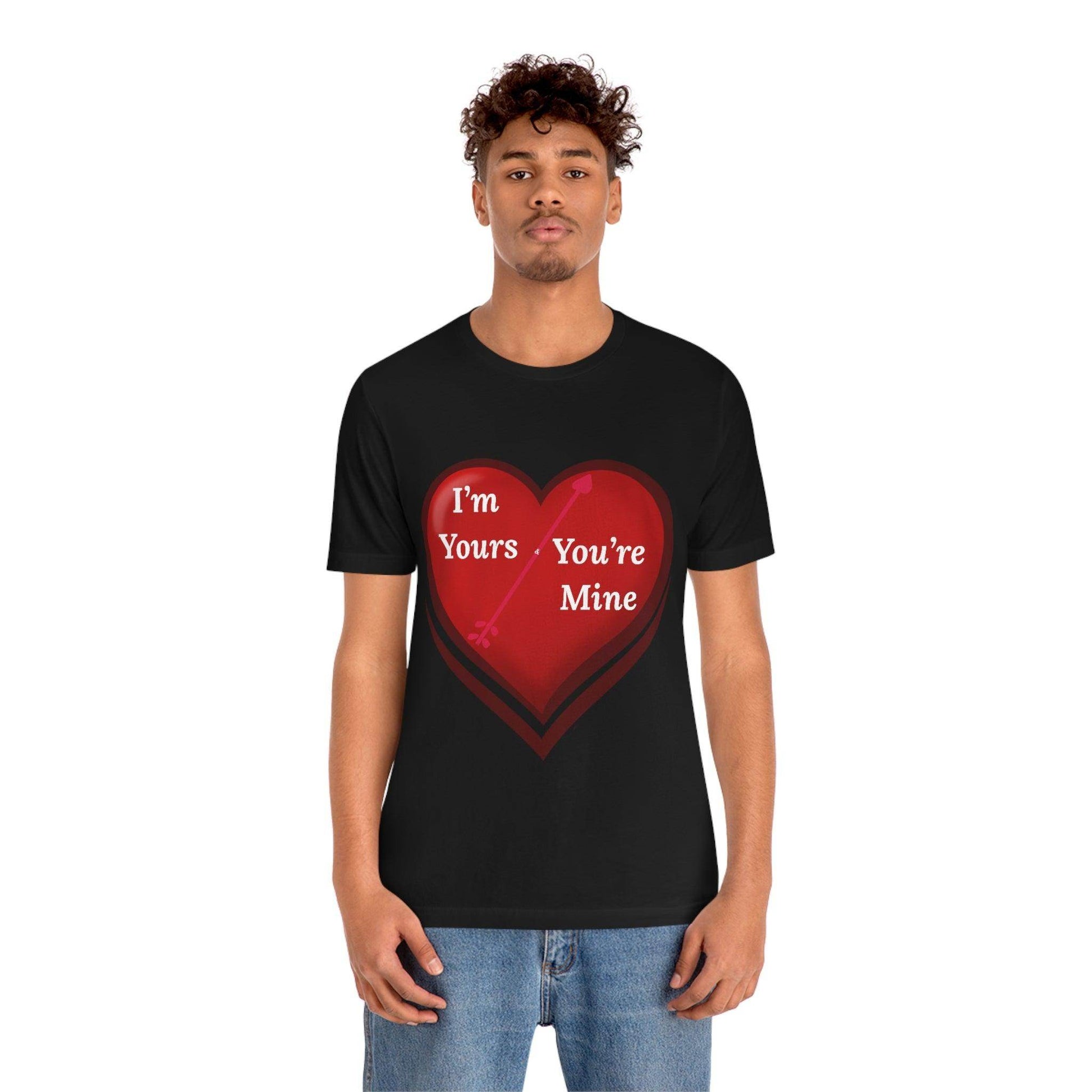 I'm Yours and You're Mine Heart Tee - Giftsmojo