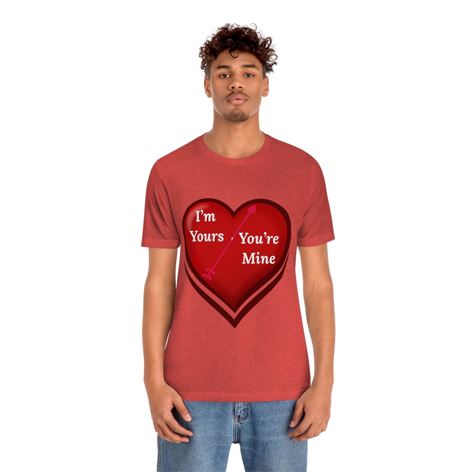 I'm Yours and You're Mine Heart Tee - Giftsmojo