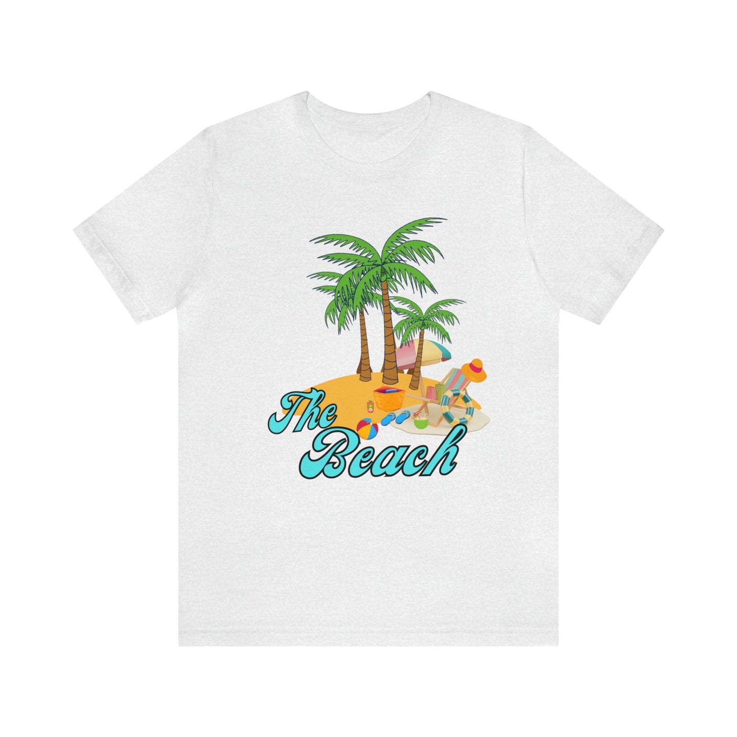 The Beach shirt, Beach t-shirt, Summer shirt, Beachwear, Beach fashion, Tropical print, Trendy design, Stylish beach apparel