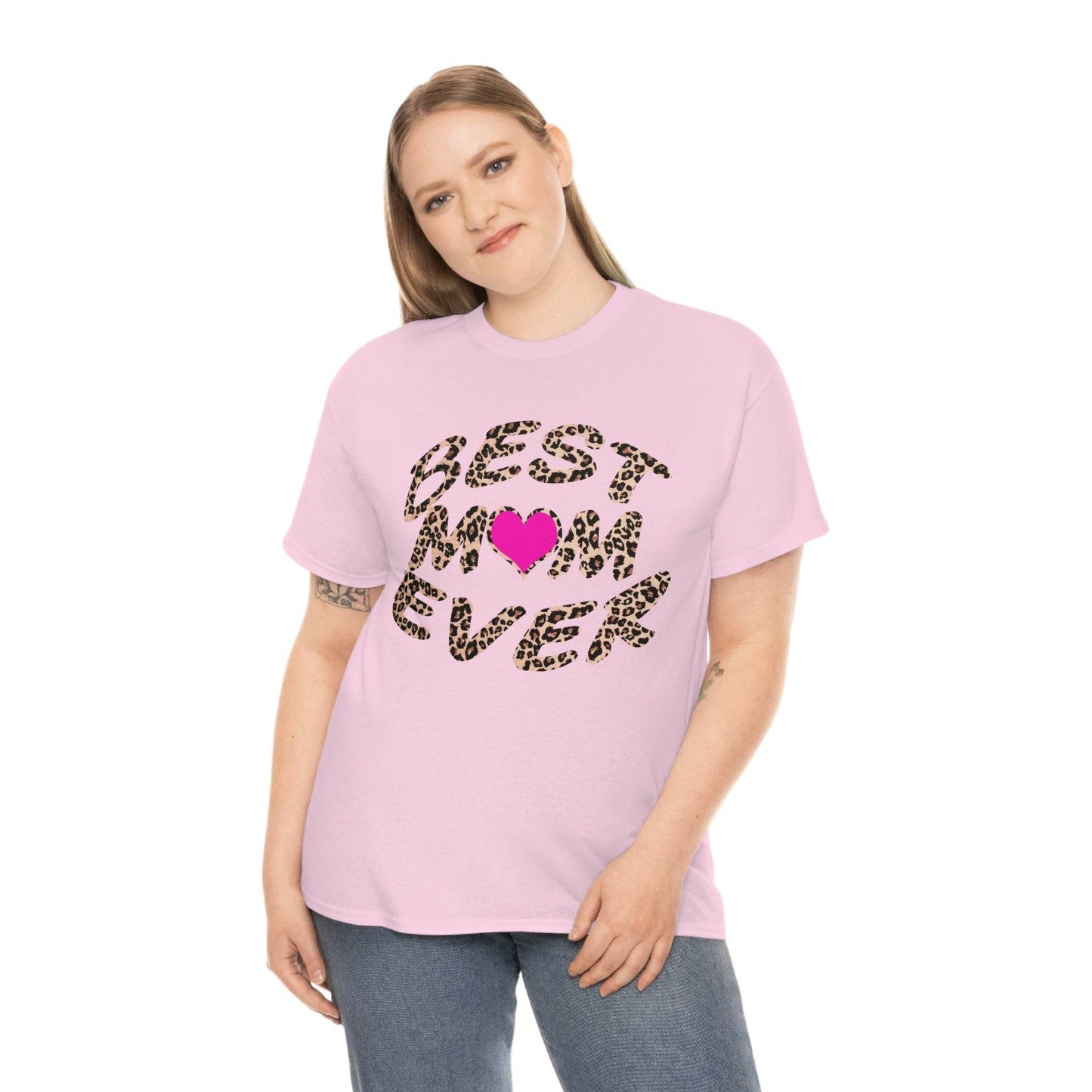 Best mom ever leopard print Tee - Giftsmojo