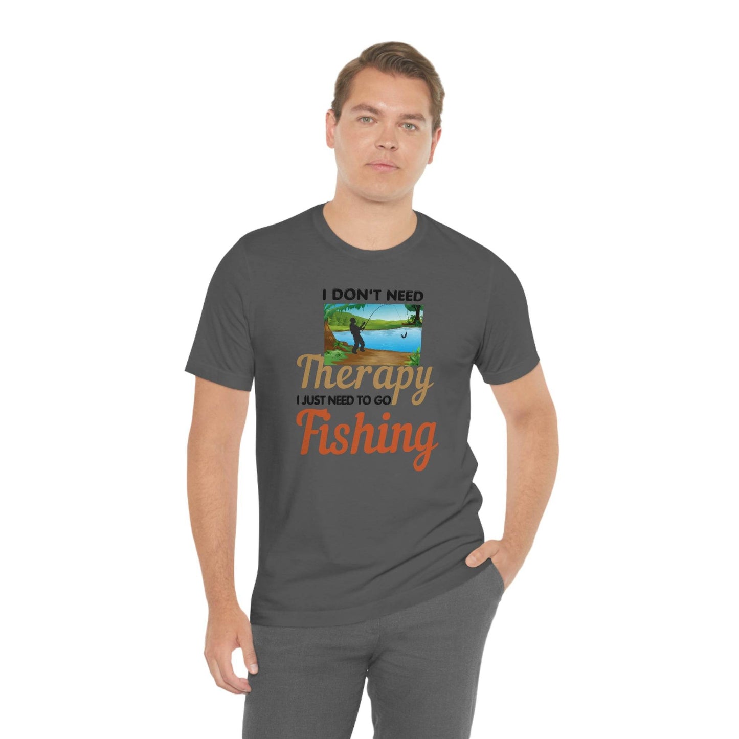 Fishing T-shirt dad shirt dad gift outdoor lover gift - fishing gift nature lover shirt I don't need therapy I just need to go Fishing shirt - Giftsmojo