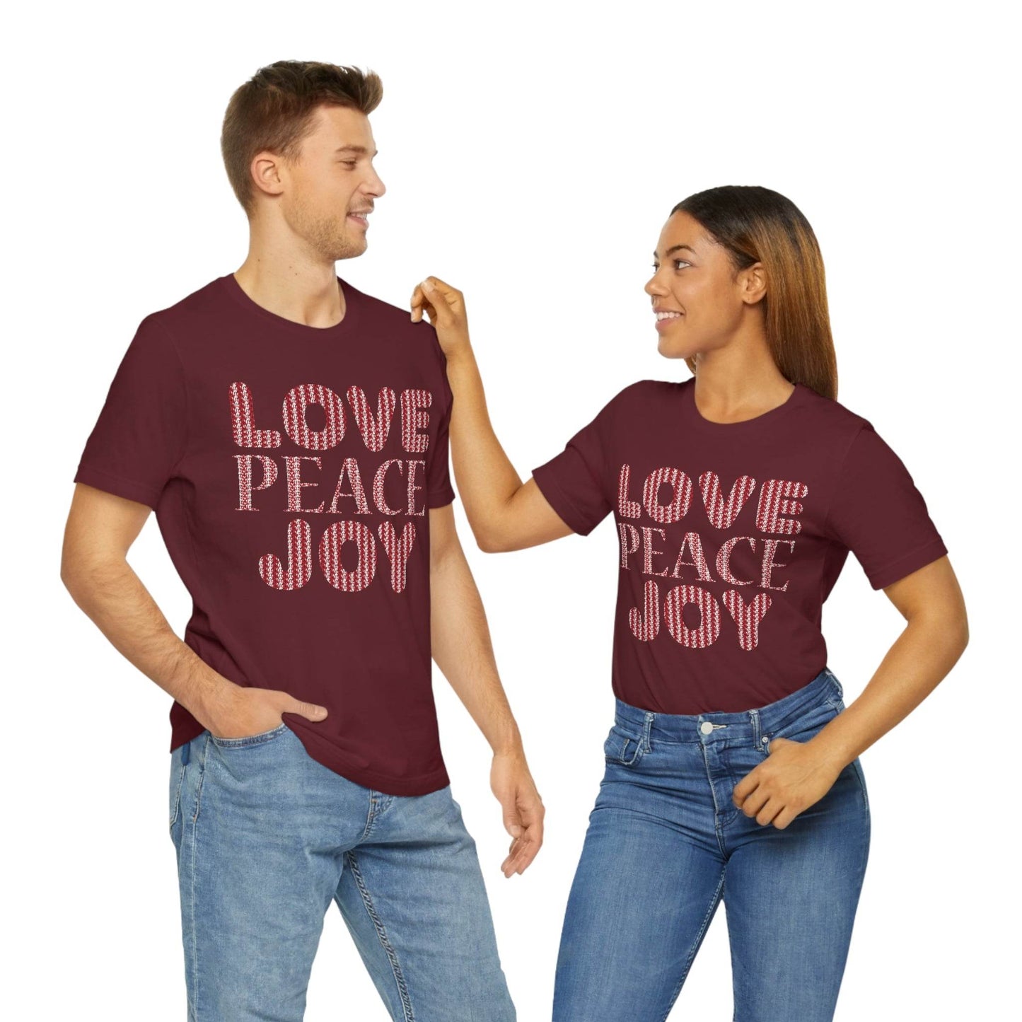 love peace joy Tee - Giftsmojo