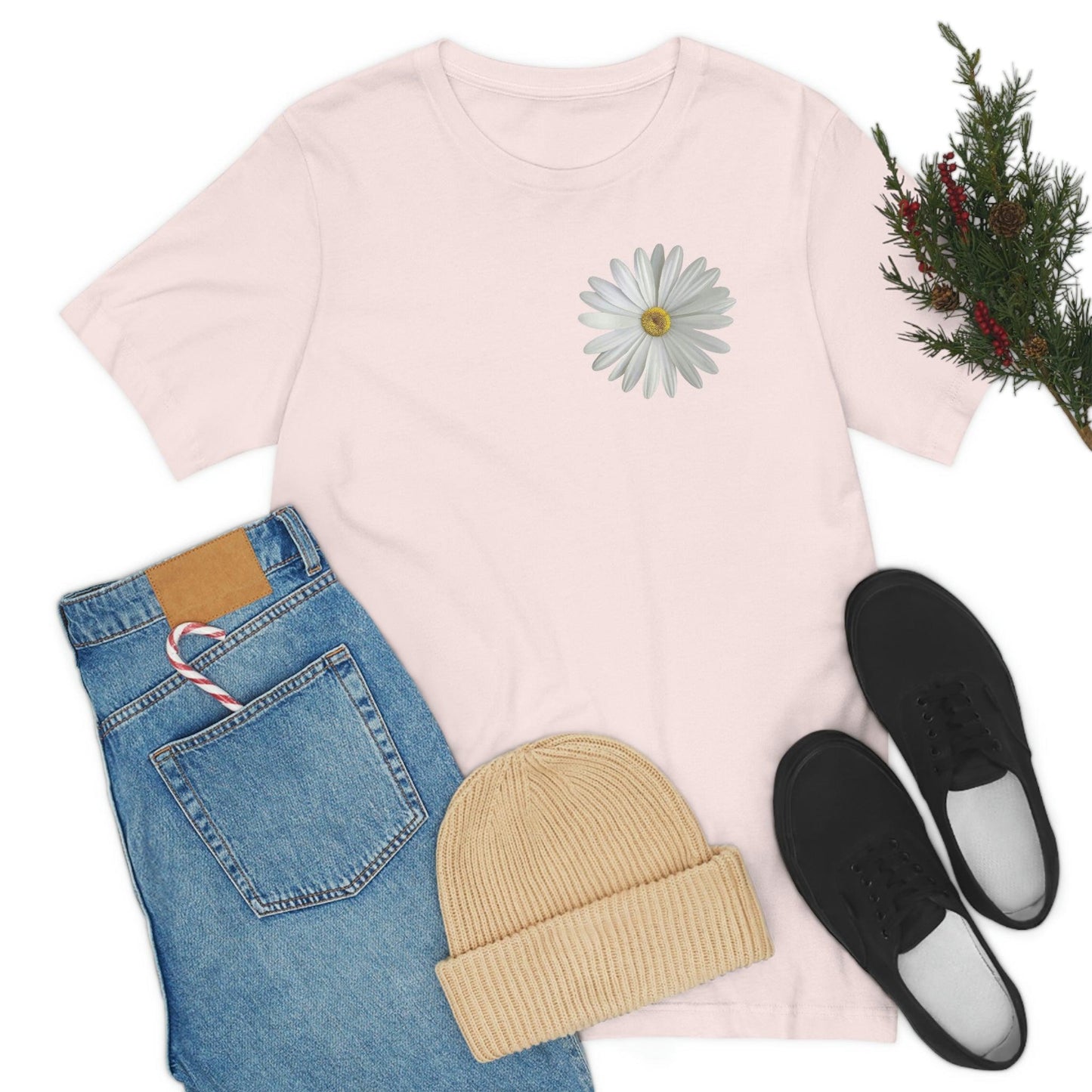 Daisy Shirt Floral Shirt Gift, Boho Shirt, Birth Month Flower, Gift For Mom, Daisy Women Shirt Flower Tee Summer Shirt, - Giftsmojo