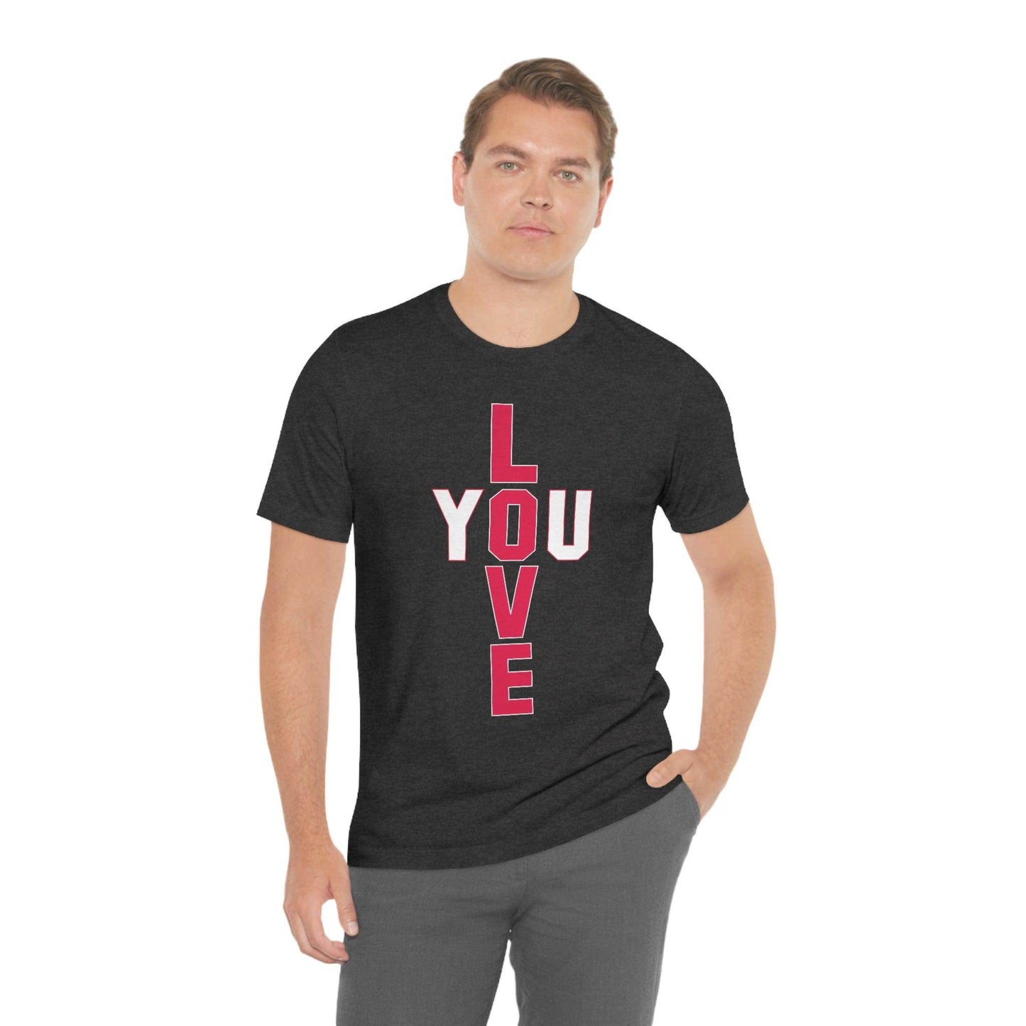 T-shape Love you Tee - Giftsmojo