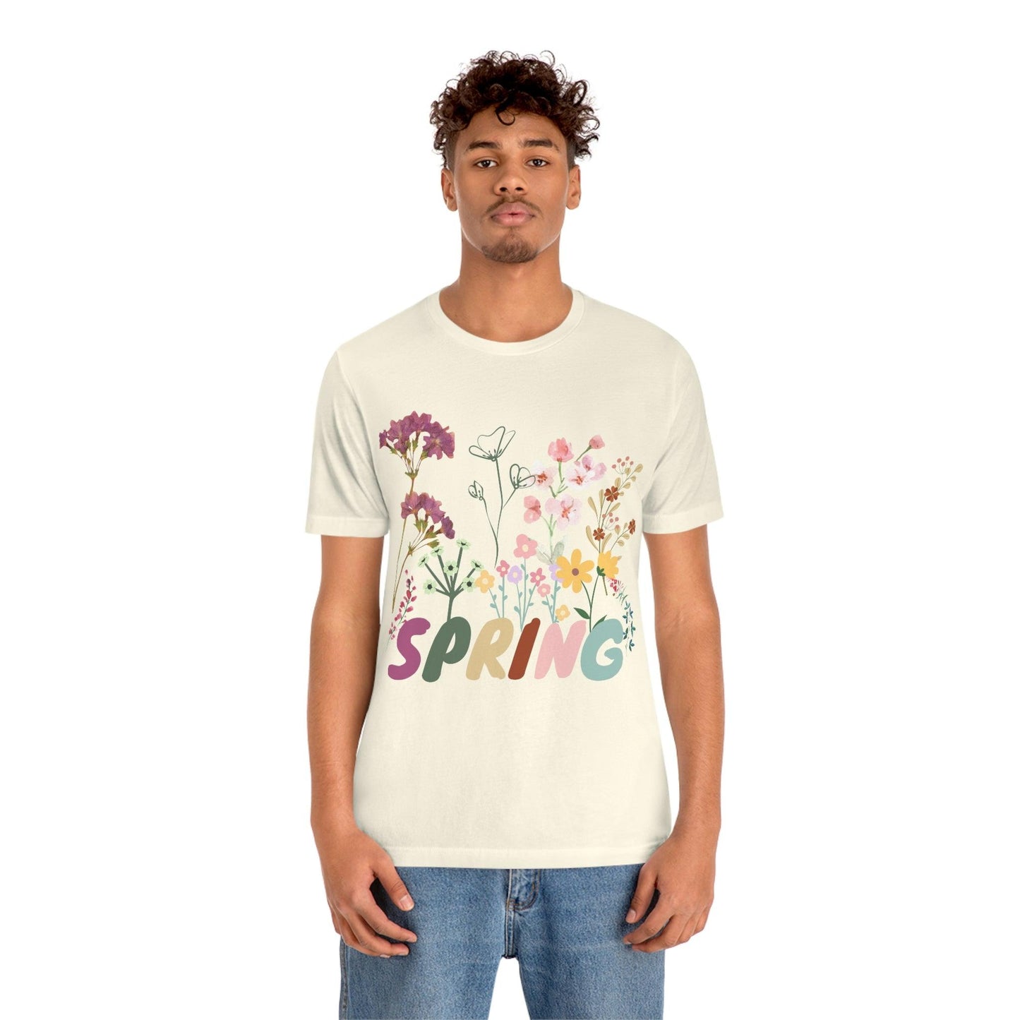Spring Shirt, Flower T shirt, Vintage Botanical Shirt, Vintage T-shirt, Graphic Tshirt, Botanical Print, Vintage Flower Shirt, Wildflower,