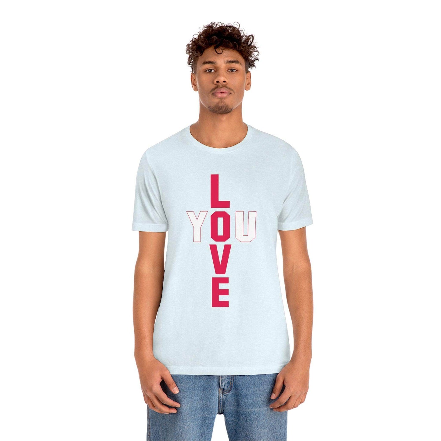 T-shape Love you Tee - Giftsmojo