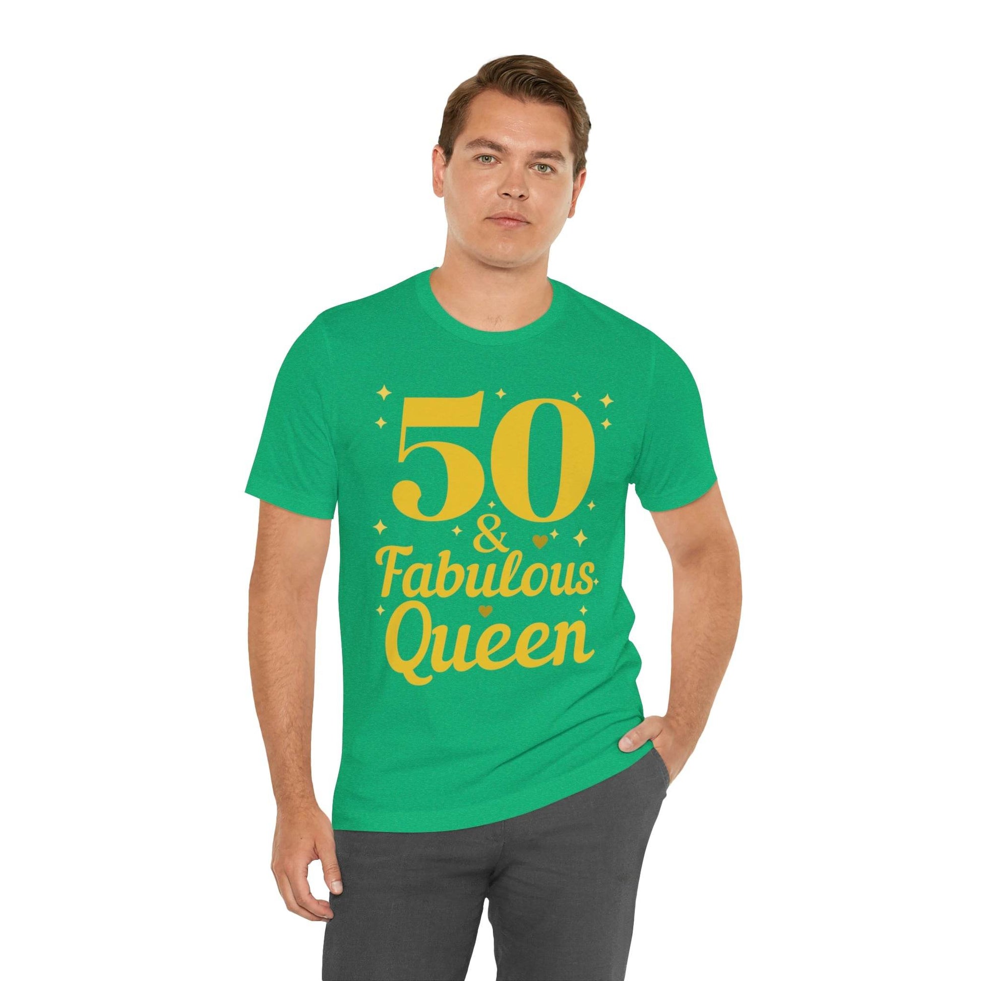 50 and Fabulous Queen shirt, Funny 50th birthday shirt - Giftsmojo