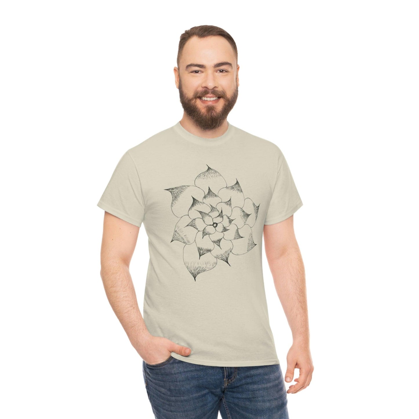 Flower Tee, custom designed tee, flower t-shirt, floral graphic tee - Giftsmojo