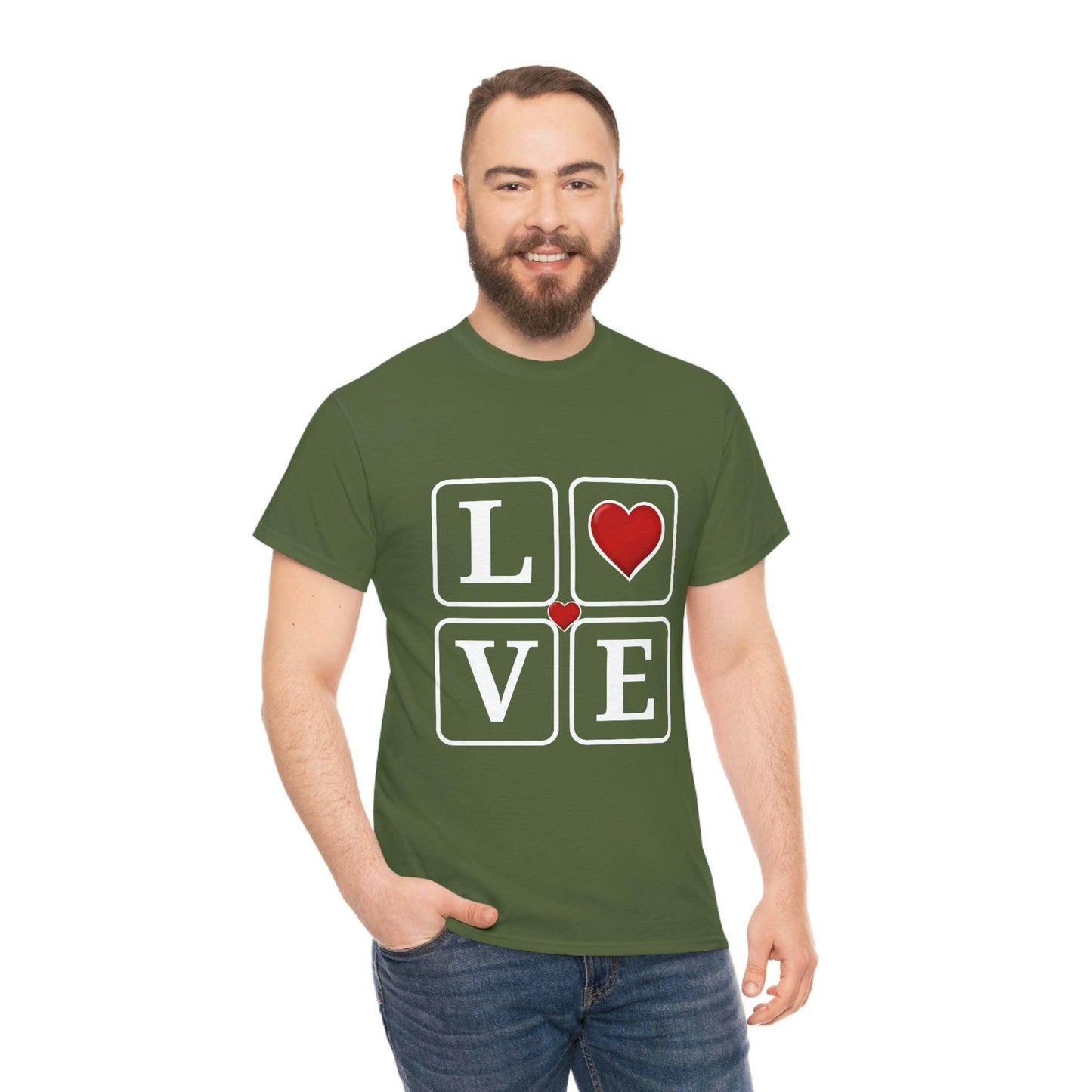 Love square Hearts Shirt, Great Gift for Valentine's day, birthday, engagement, anniversary and many more - Giftsmojo