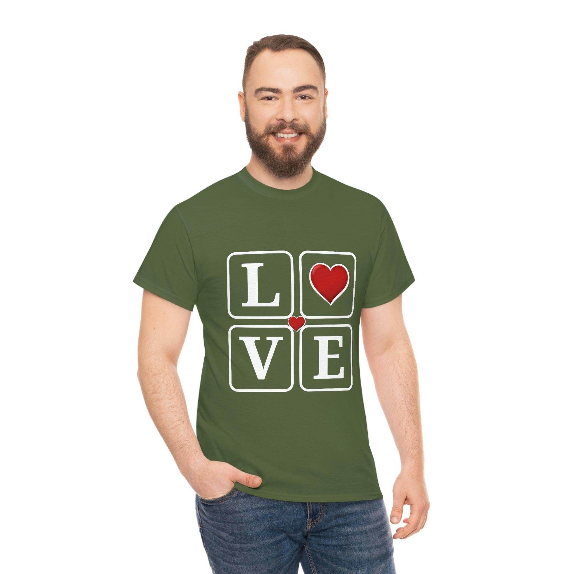 Love square Hearts Shirt, Great Gift for Valentine's day, birthday, engagement, anniversary and many more - Giftsmojo